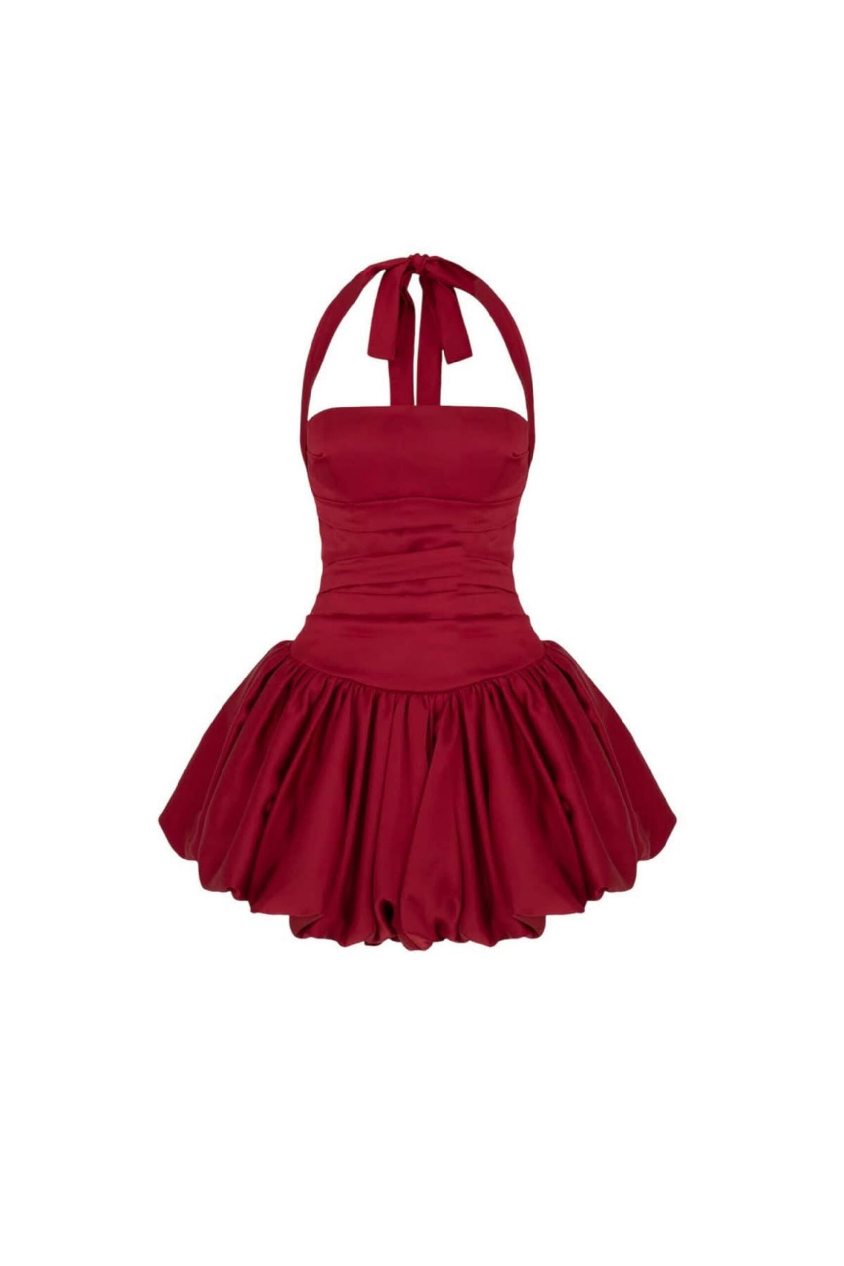 ROSETTA HALTER BUBBLE MINI PARTY DRESS