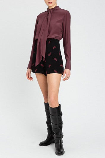 foto36279-t BURGUNDY TWINSET SHIRT SET FOR ELEGANT OCCASIONS