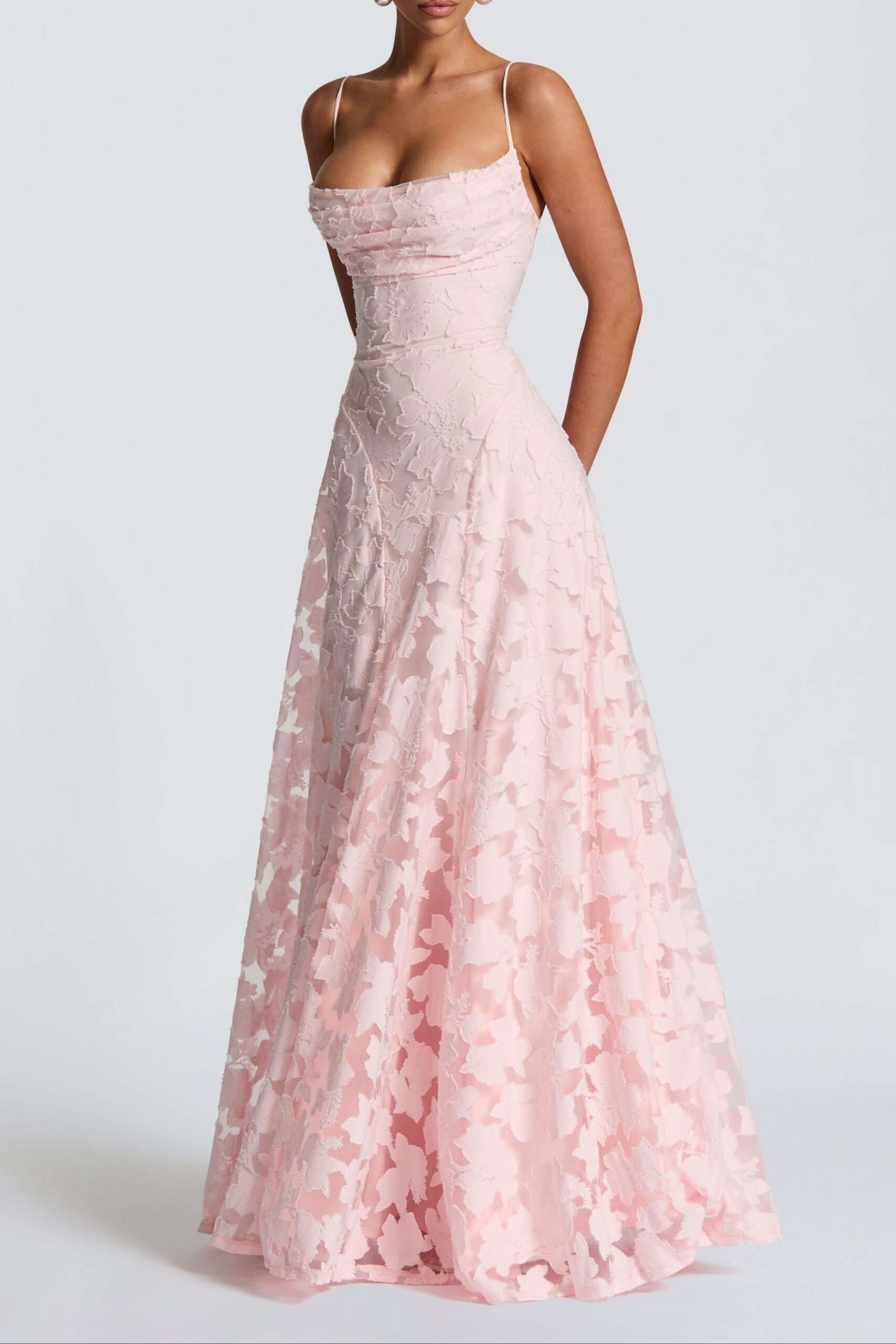 BARDOT BLUSH MAXI DRESS, ROMANTIC WEDDING GUEST