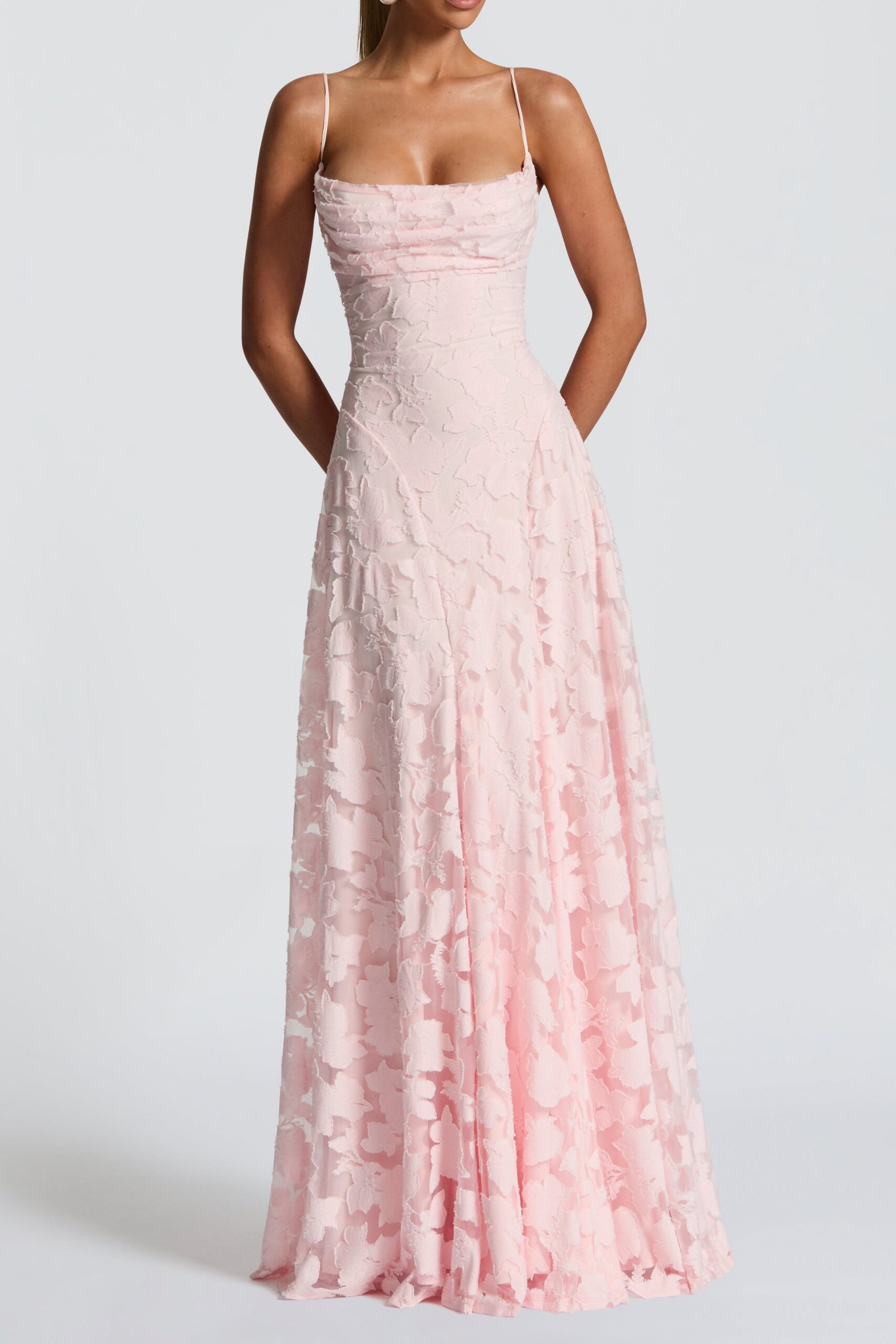 BARDOT BLUSH MAXI DRESS, ROMANTIC WEDDING GUEST
