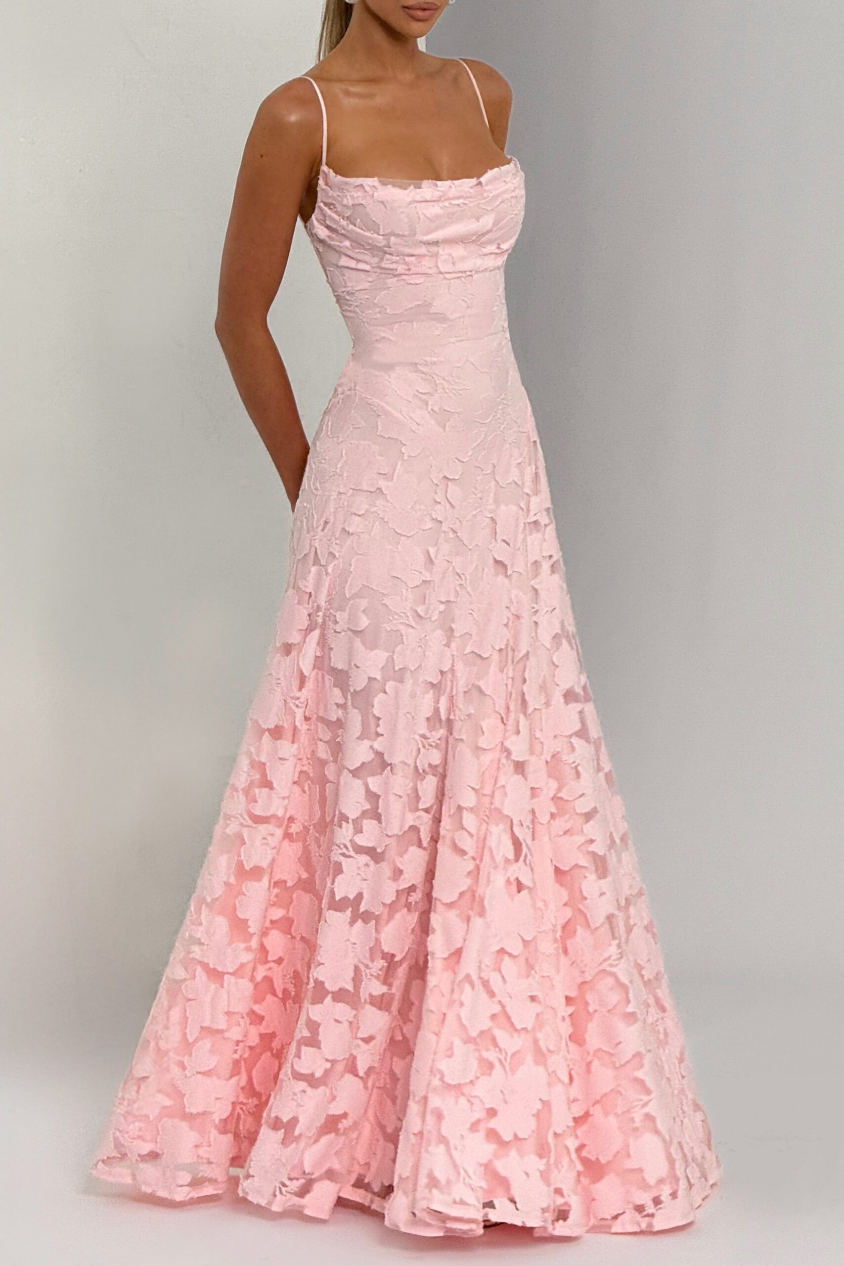 BARDOT BLUSH MAXI DRESS, ROMANTIC WEDDING GUEST