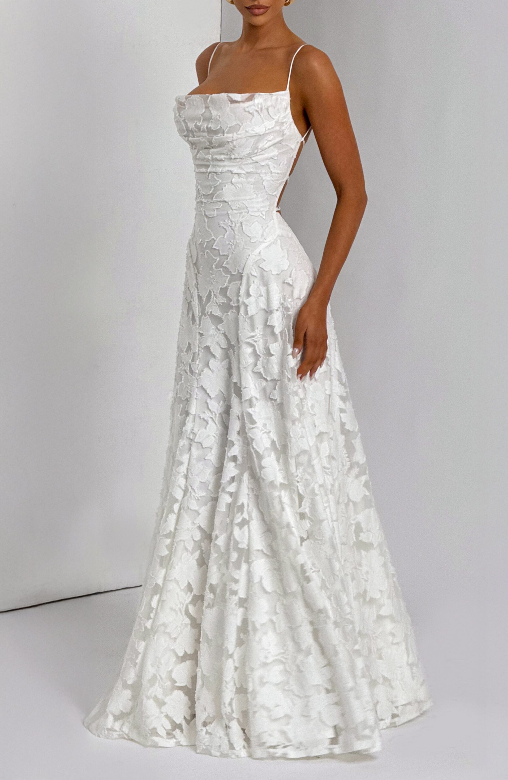 FRANCIS MAXI DRESS WHITE ELEGANT WEDDING GUEST