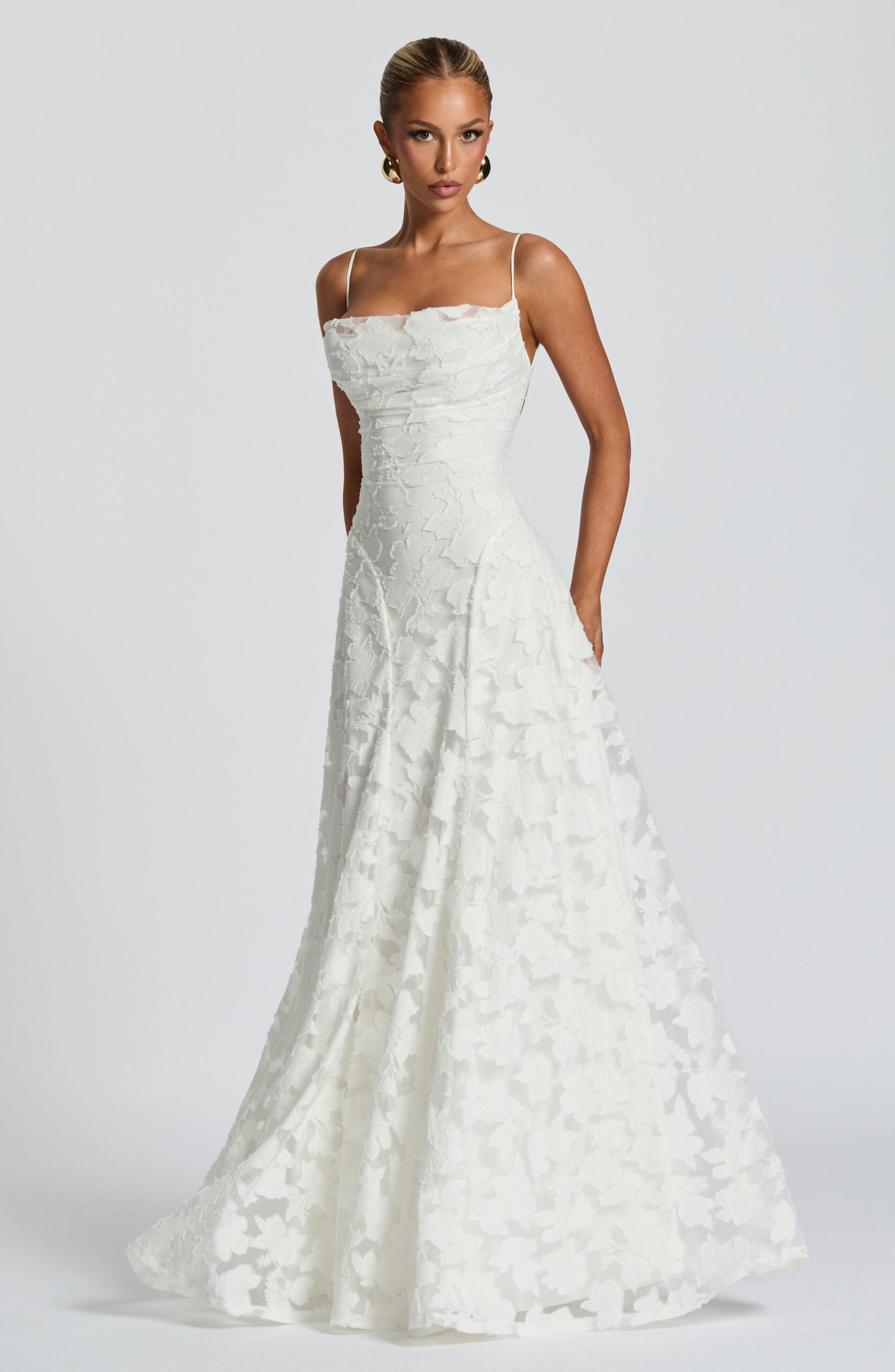 FRANCIS MAXI DRESS WHITE ELEGANT WEDDING GUEST