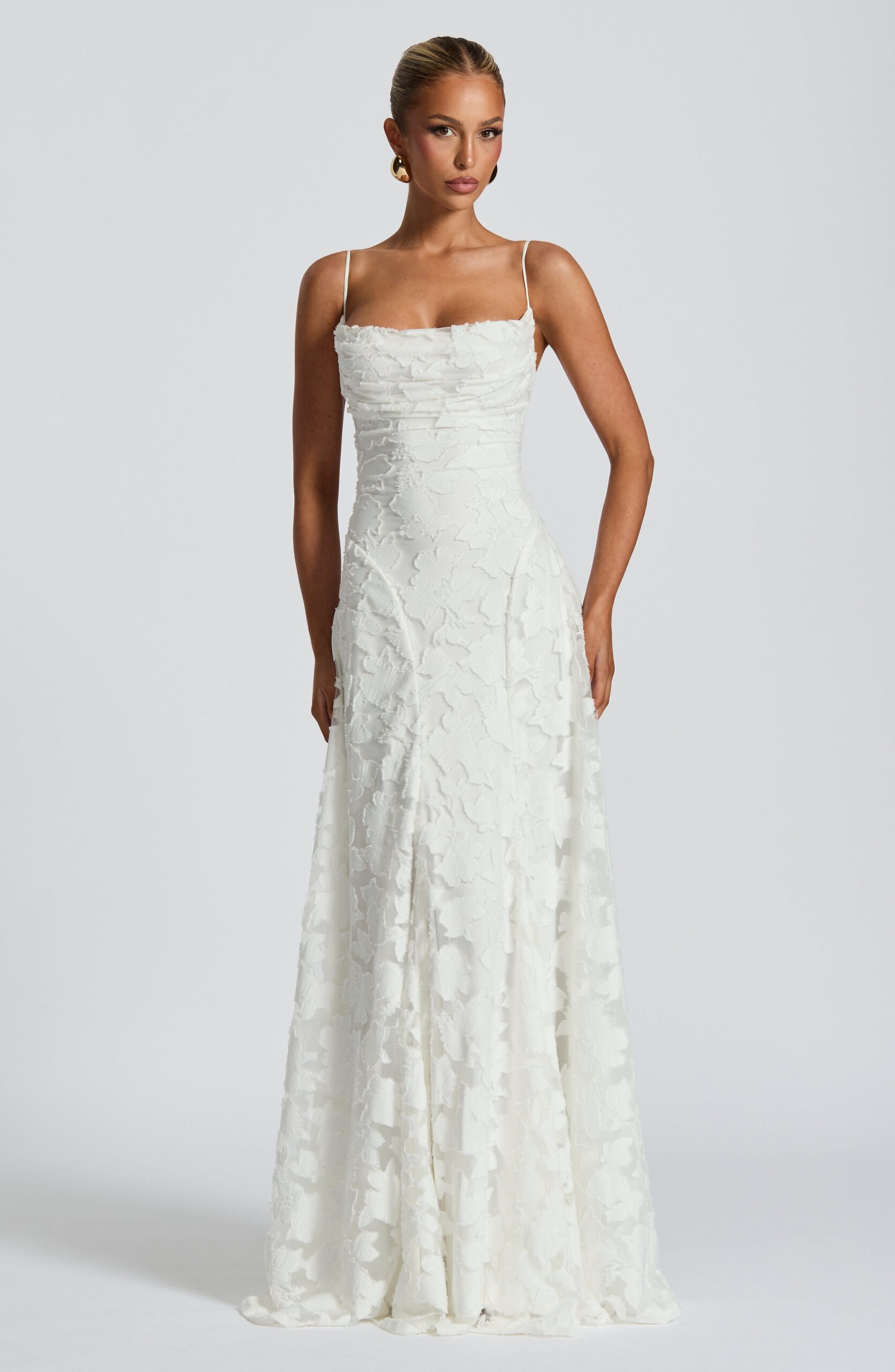 FRANCIS MAXI DRESS WHITE ELEGANT WEDDING GUEST