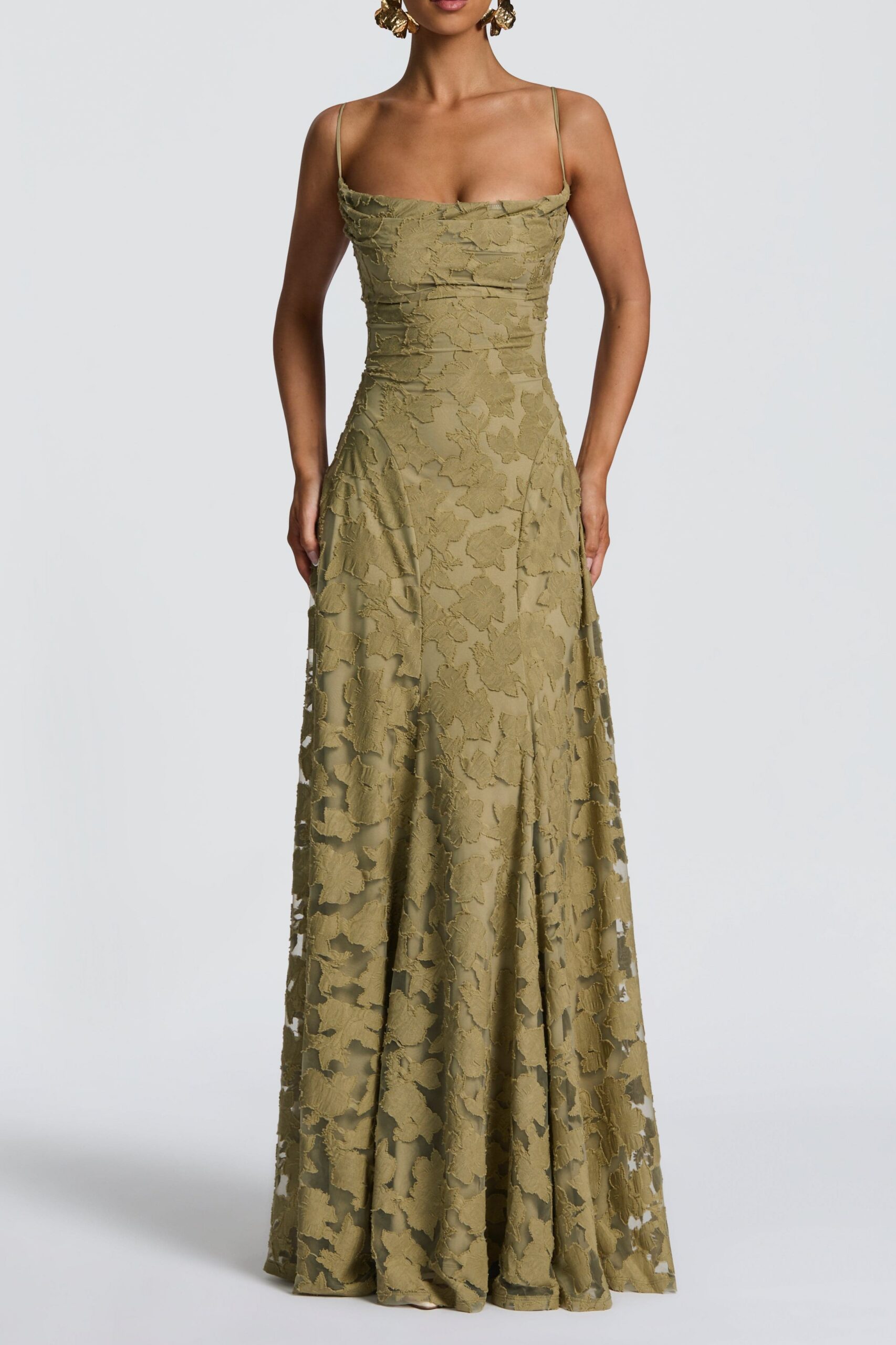 FRANCIS SAGE MAXI DRESS - ELEGANT WEDDING GUEST