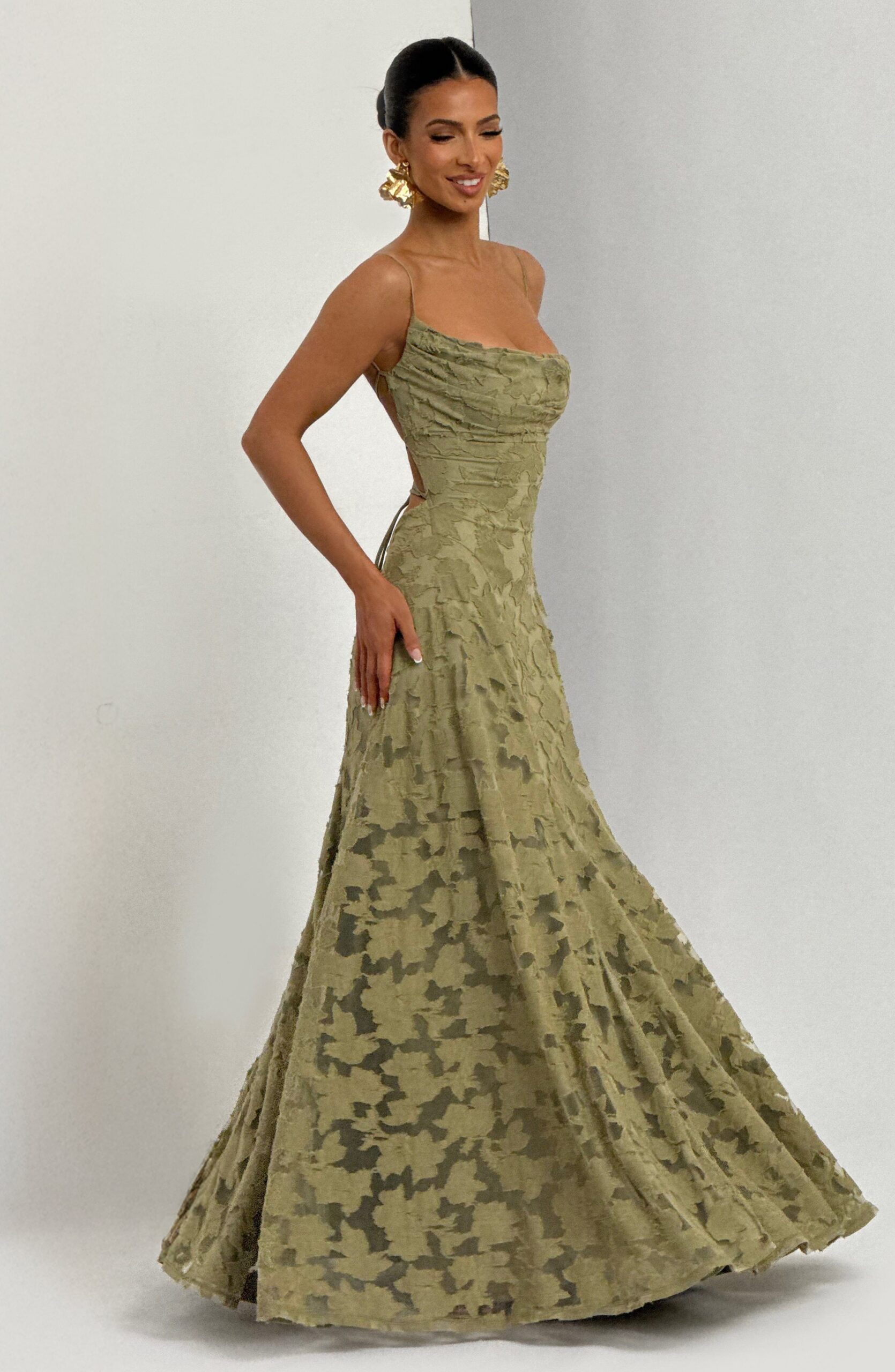 FRANCIS SAGE MAXI DRESS - ELEGANT WEDDING GUEST