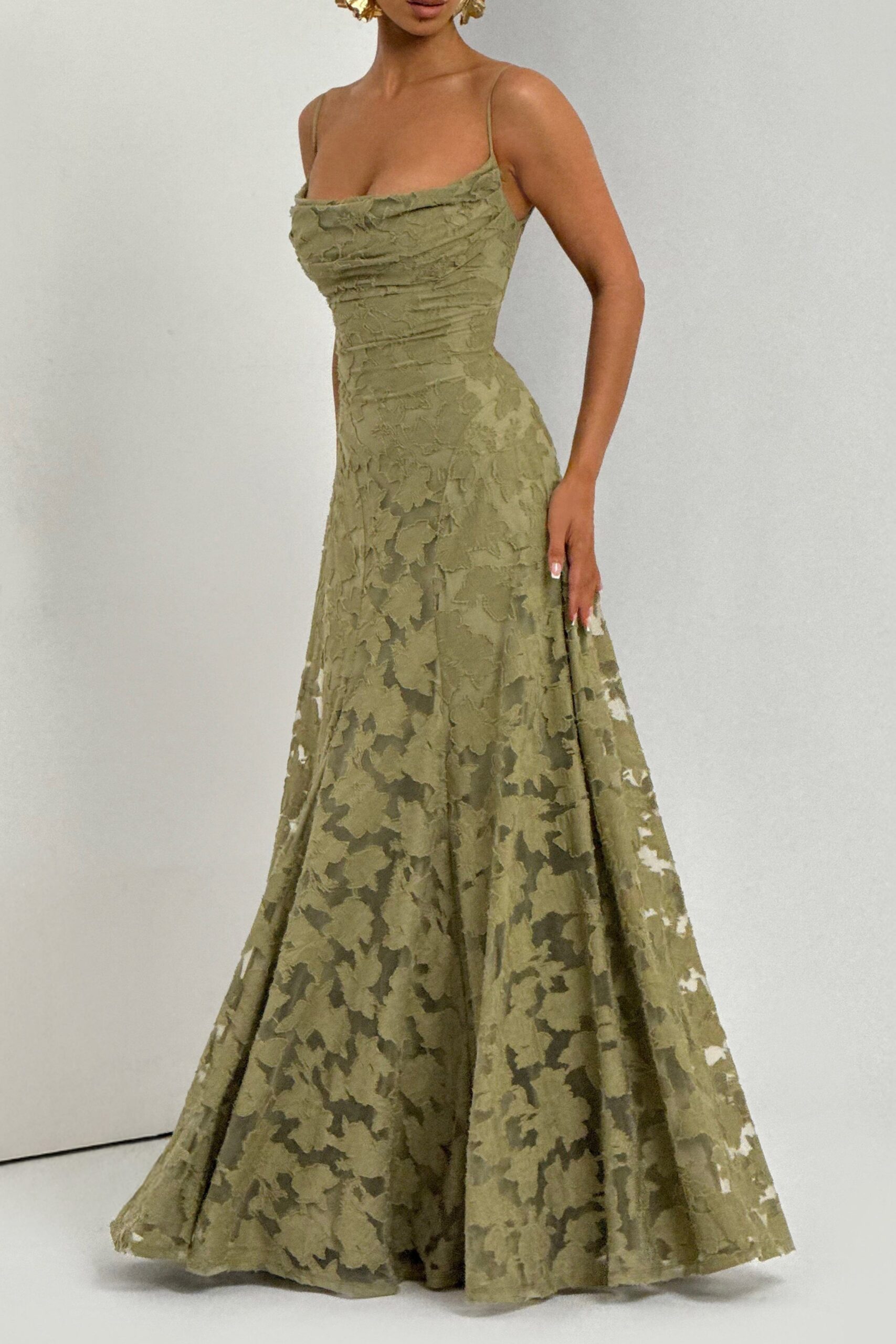 FRANCIS SAGE MAXI DRESS - ELEGANT WEDDING GUEST