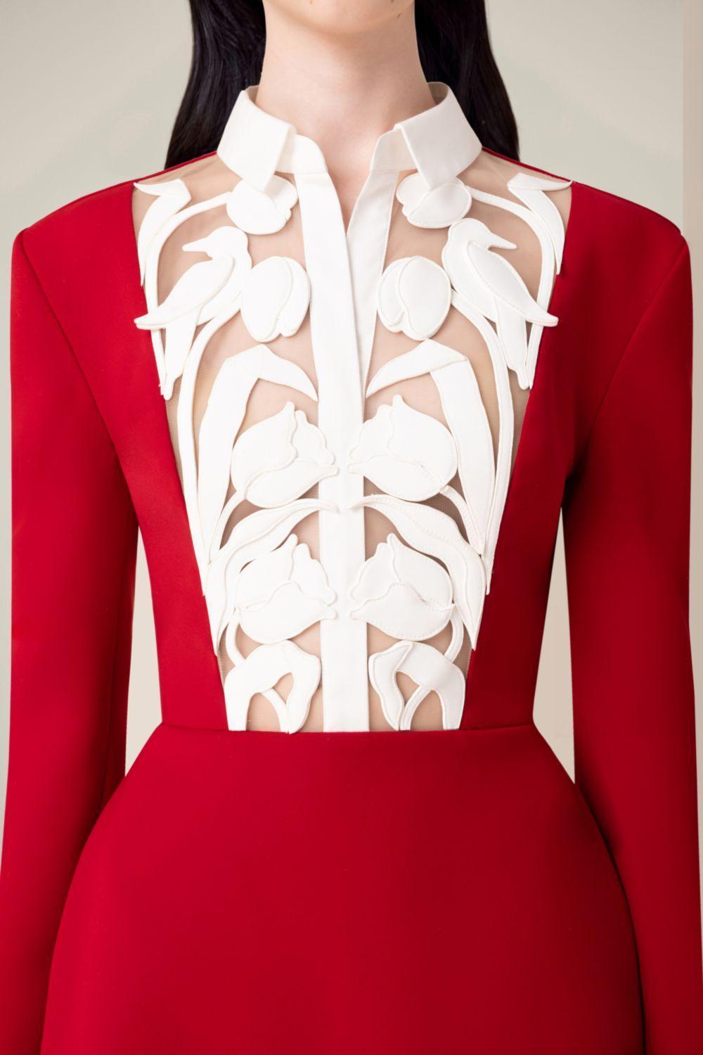 HOLLOW A-LINE MINI RED DRESS FOR PARTY