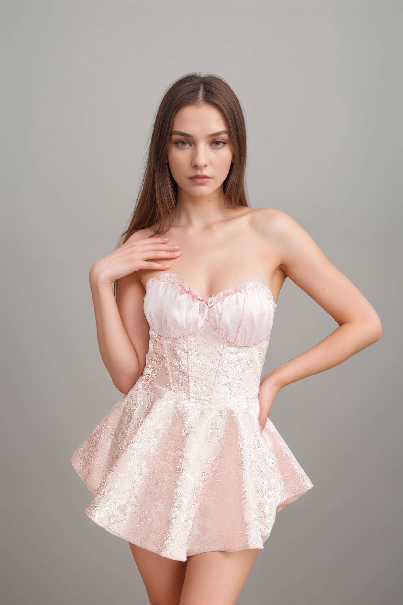 GEMMA JACQUARD MINI DRESS FOR PARTY