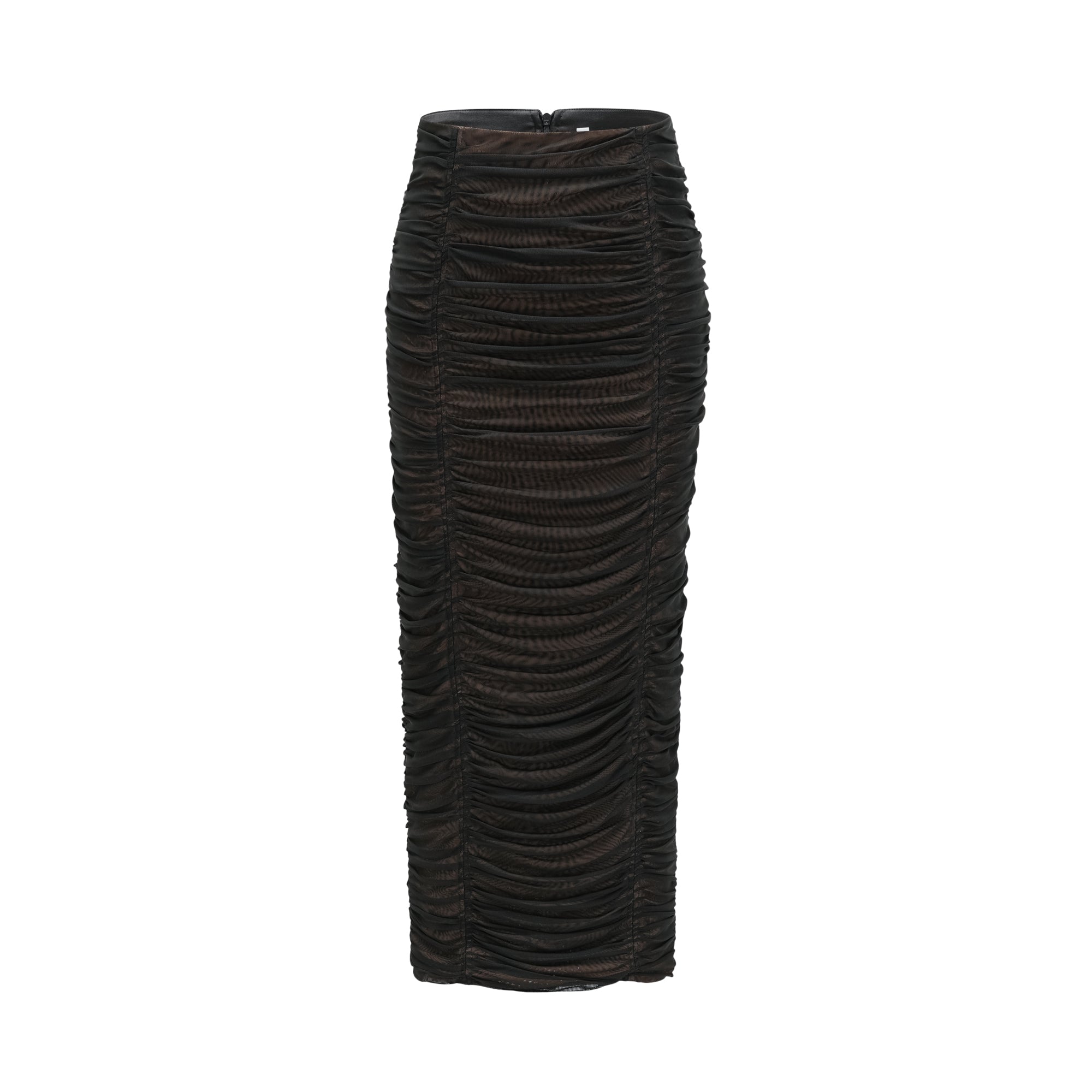 GWENONWY BLACK RUCHED MESH PARTY MATCHING SET
