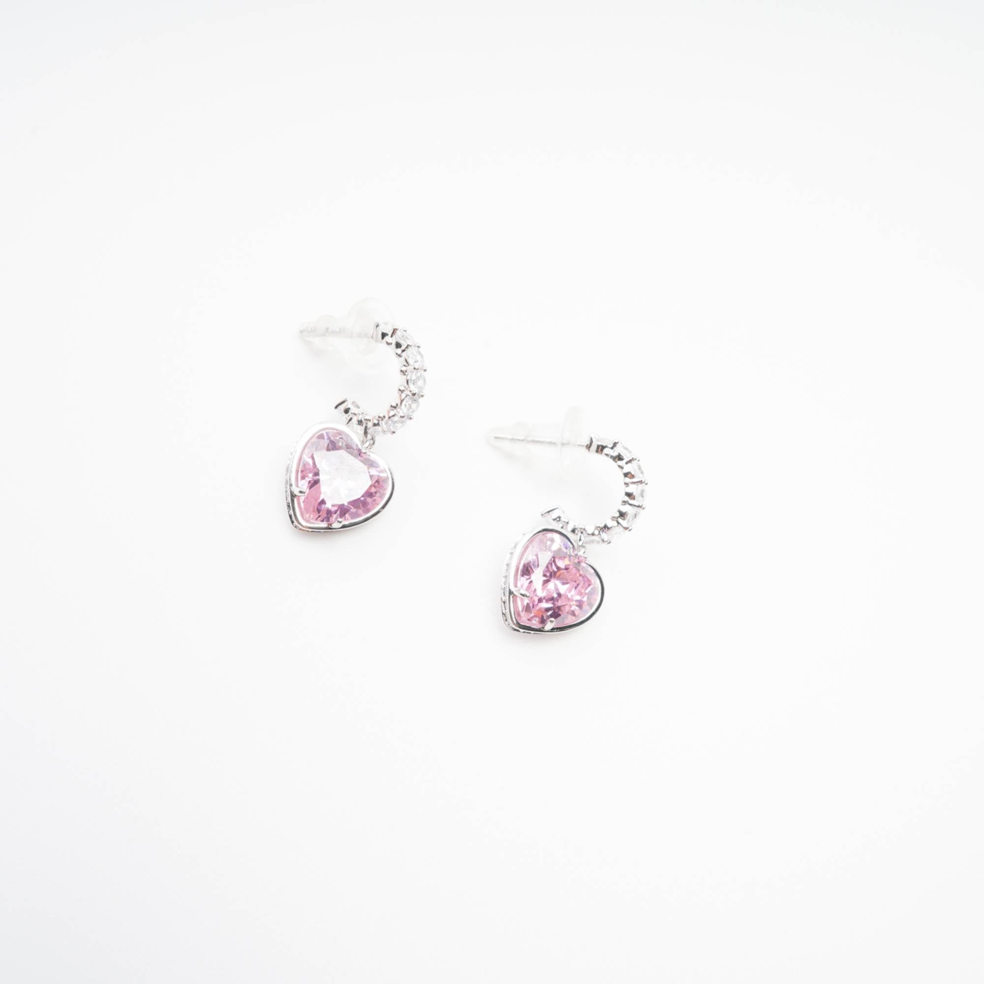 HEART PENDANT DANGLE EARRINGS FOR WOMEN GIFT