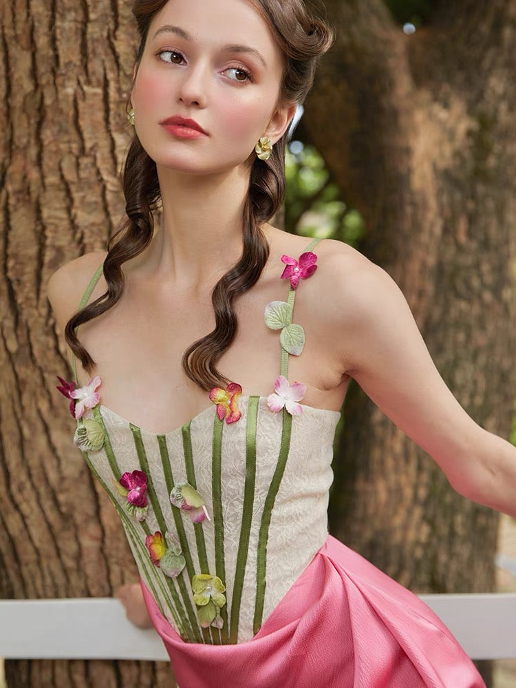 CORINA FLORAL MIDI DRESS FOR WEDDING