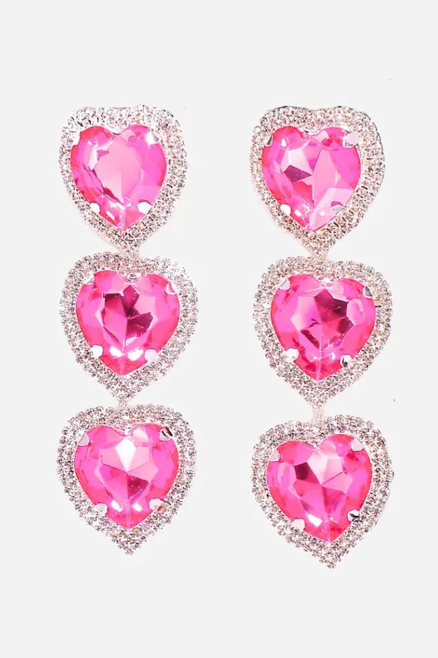 imageName1727319906956 HEART DROP EARRINGS, EXAGGERATED CHUNKY PARTY STYLE