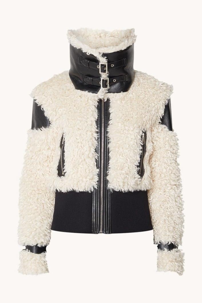 INKIA FAUX FUR BOMBER JACKET, OVERSIZED, PARTY