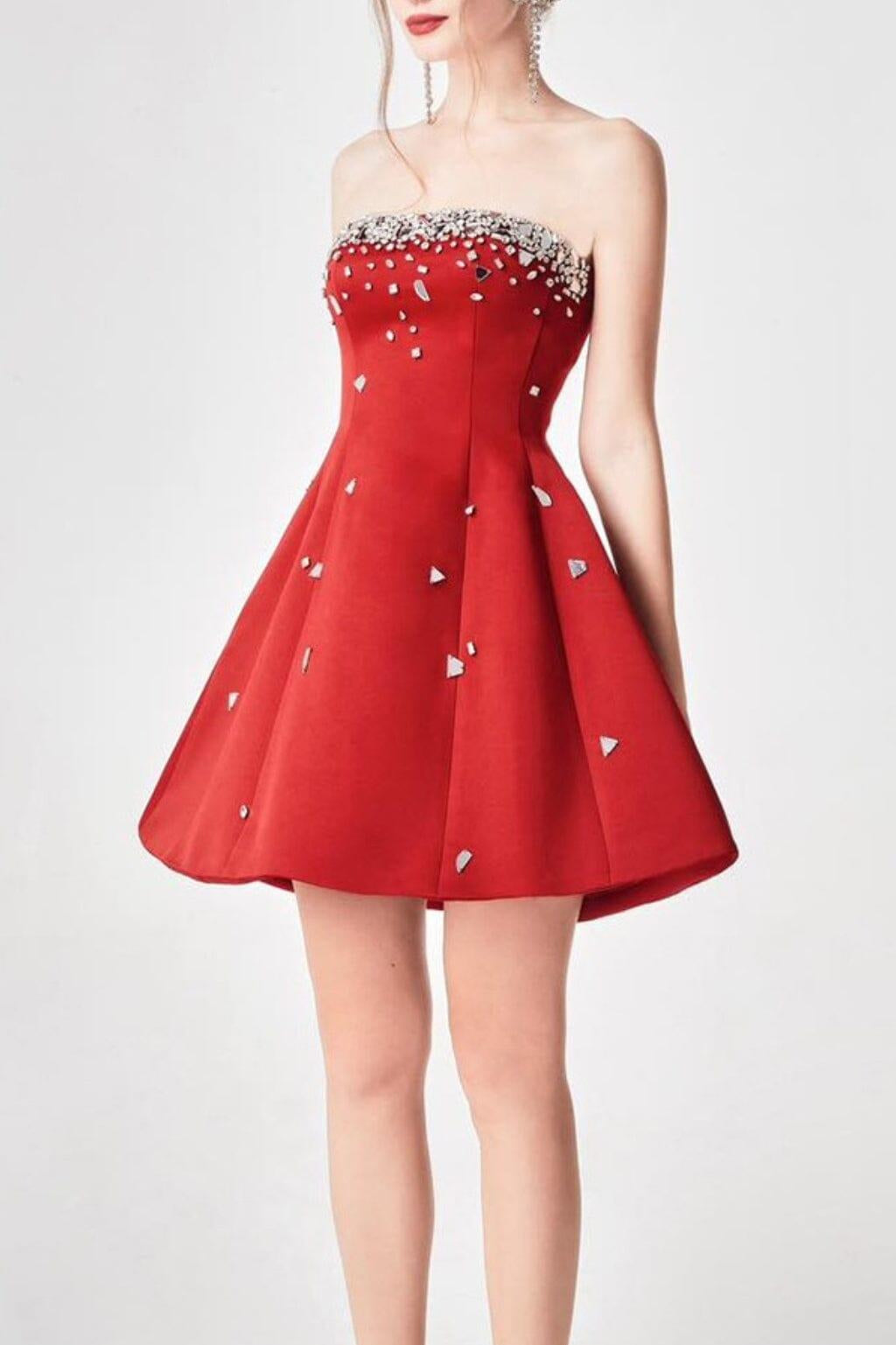 image_43705_052a3df5-0b22-46a4-af23-7823f3cf41f5 RED CRYSTAL EMBELLISHED STRAPLESS MINI PARTY DRESS