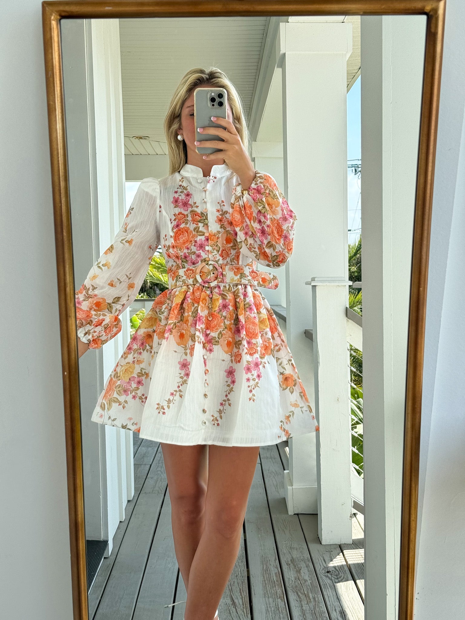 JOANIE FLORAL MINI DRESS - A-LINE PARTY STYLE