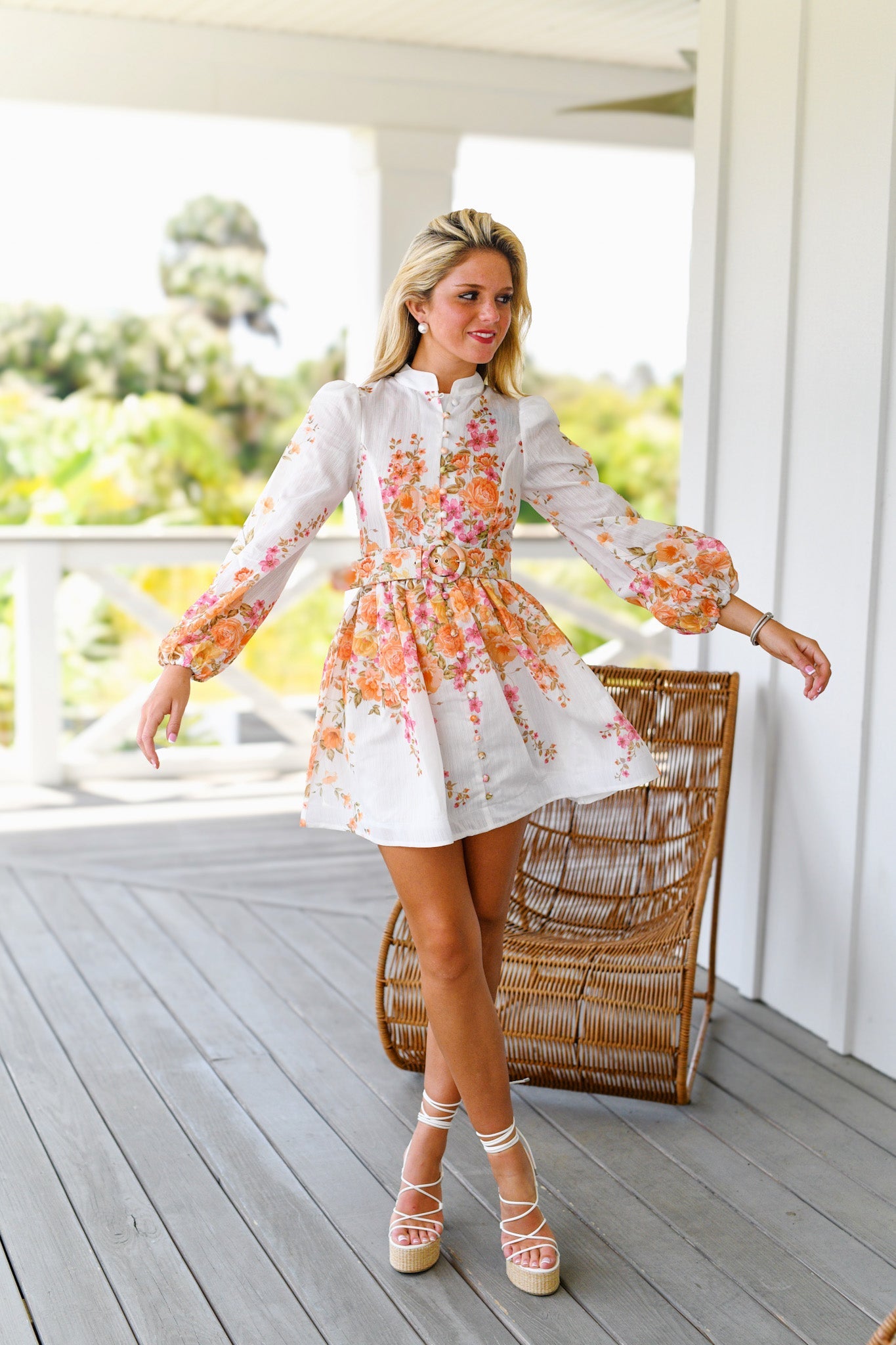 JOANIE FLORAL MINI DRESS - A-LINE PARTY STYLE