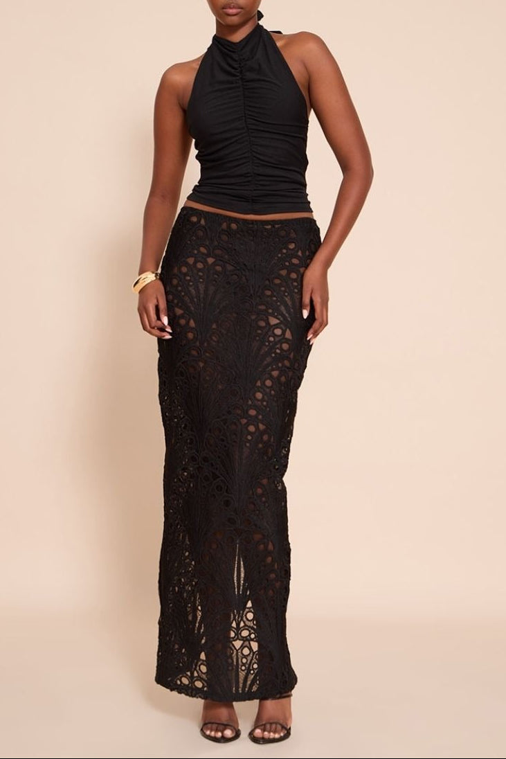 imgi_173_d9fe2569-8013-4ac3-9d3d-46a313bd0d6a BLACK LACE MAXI SKIRT TEXTURED FLORAL FORMAL