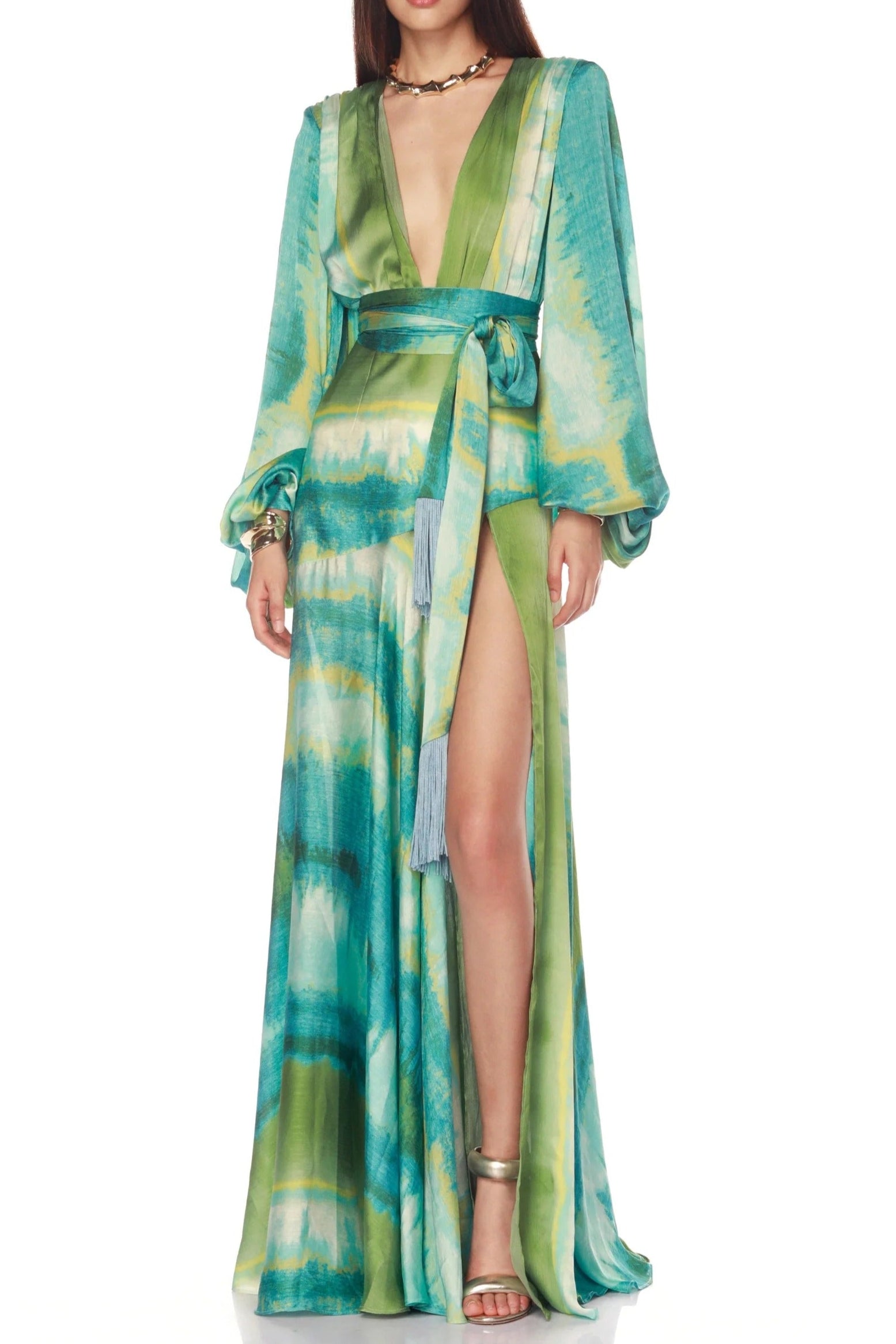 imgi_206_1_81916ed5-41c3-4e7d-a402-5c4792962d7b GREEN MULTICOLOR FLORAL PUFF SLEEVE MAXI DRESS