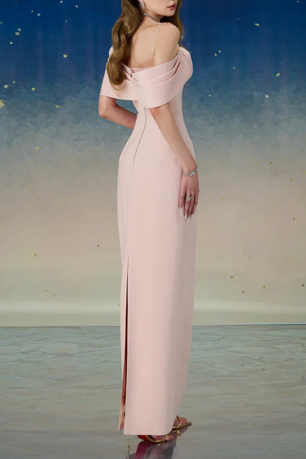 LEONA ASYMMETRIC SHEATH MAXI DRESS FOR EVENTS