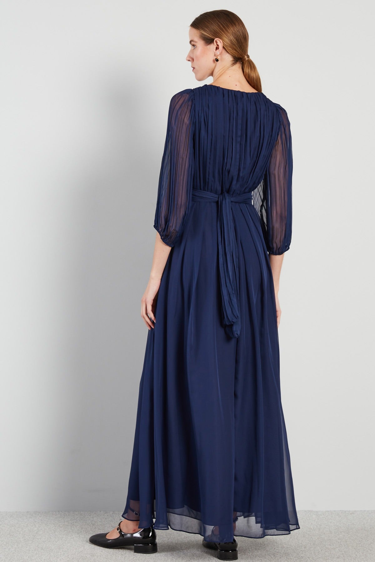 imgi_54_8226564005036-c-1dape-abito LONG CHIFFON V-NECK MAXI DRESS FOR WEDDING