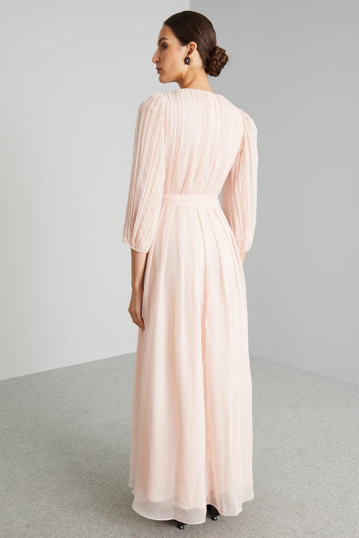 imgi_58_8226564005031-c-1dape-abito LONG CHIFFON V-NECK MAXI DRESS FOR WEDDING