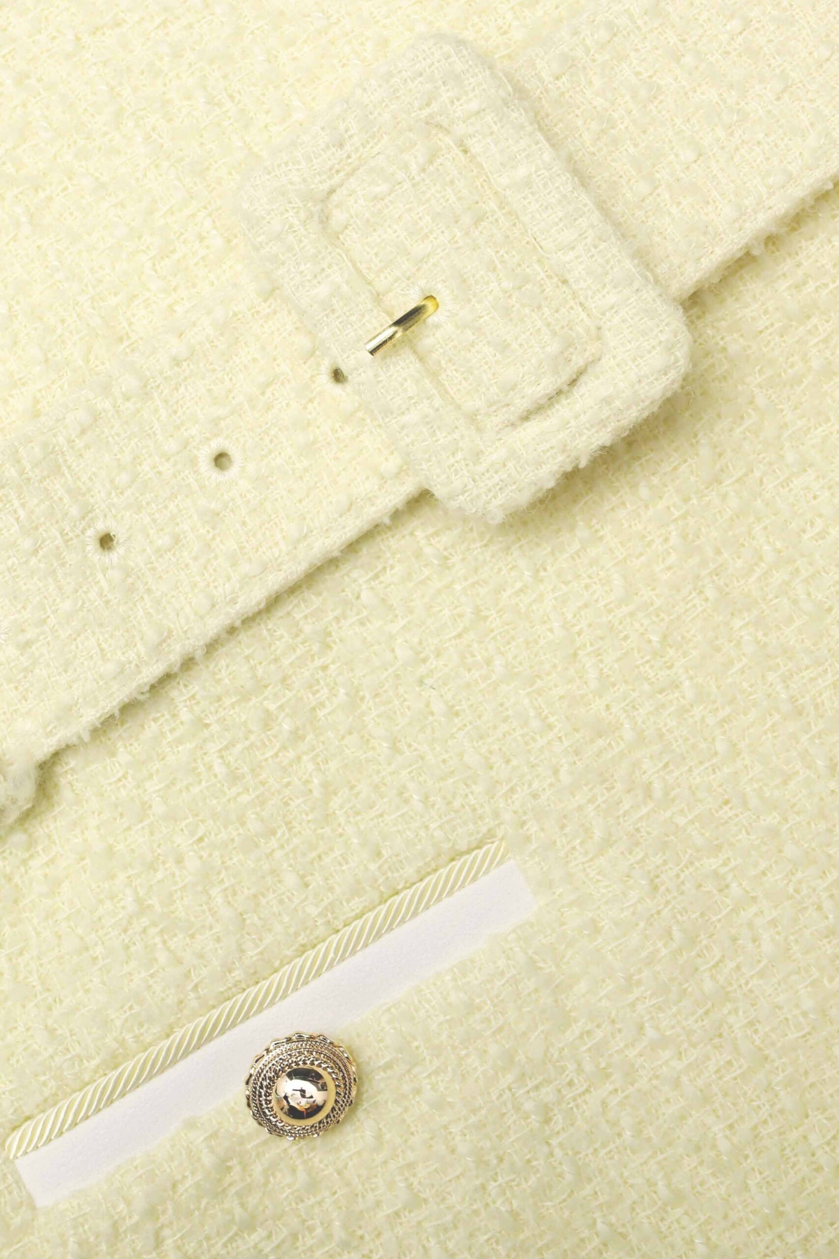 APPHIA YELLOW TWEED LOW-RISE SET FOR PARTIES