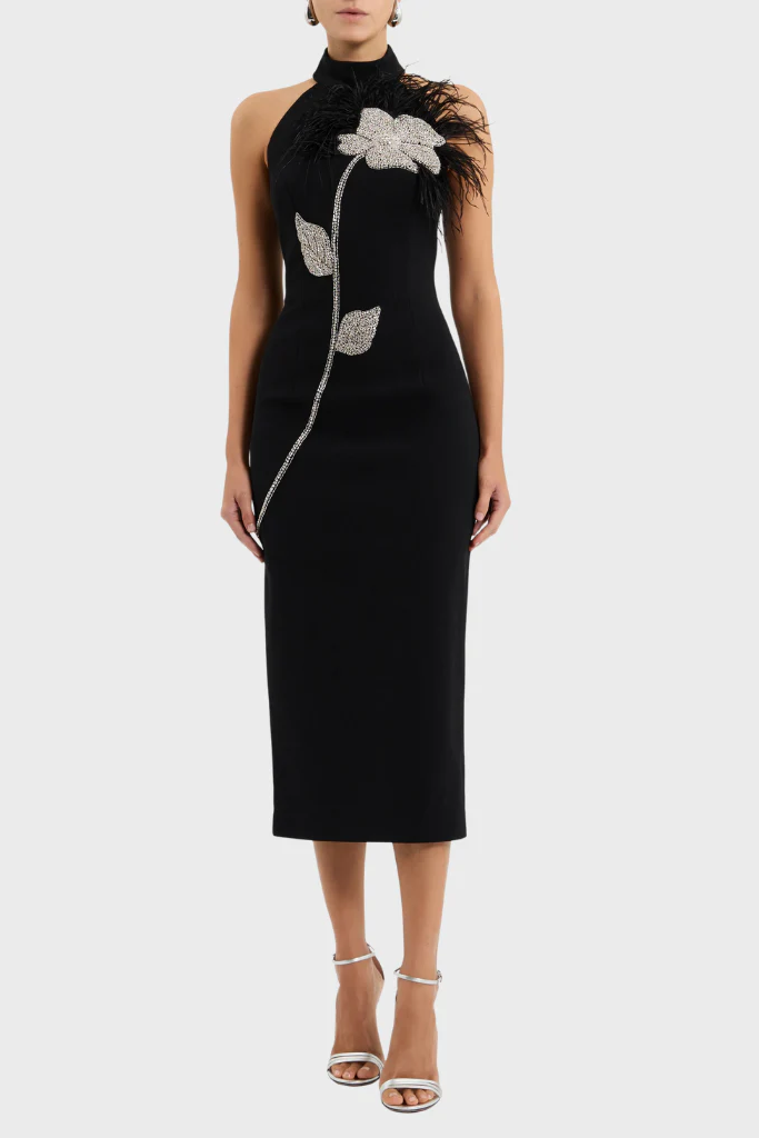 imgi_64_2_1024x_c0c92a60-d35f-4444-a37f-bb9203efe026 BEATRICE BLACK HALTER MIDI DRESS WITH RHINESTONE FEATHER