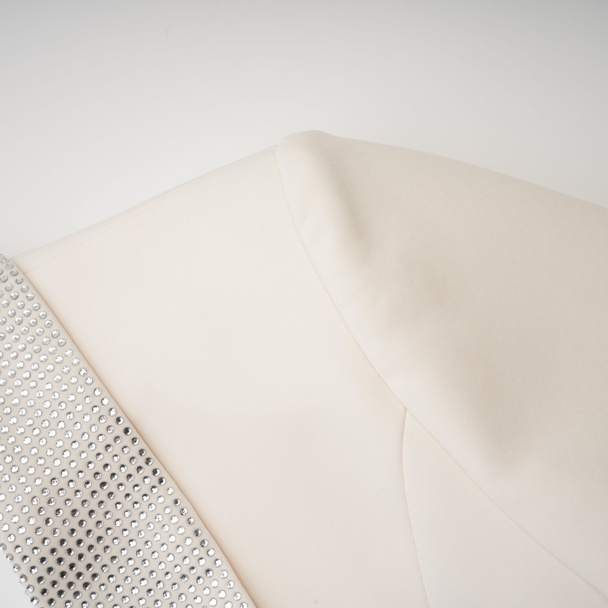 CRYSTAL-EMBELLISHED TAILORED DRESS COAT FOR EVENTS