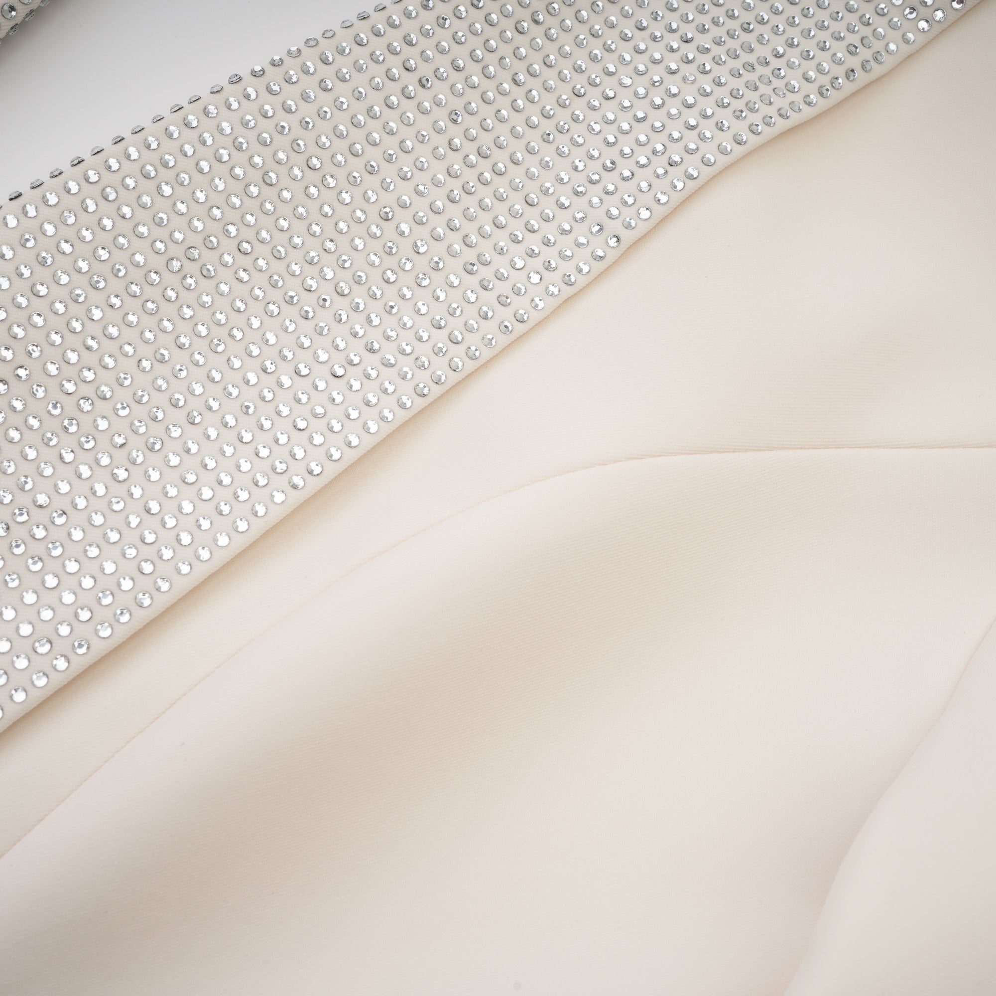 CRYSTAL-EMBELLISHED TAILORED DRESS COAT FOR EVENTS
