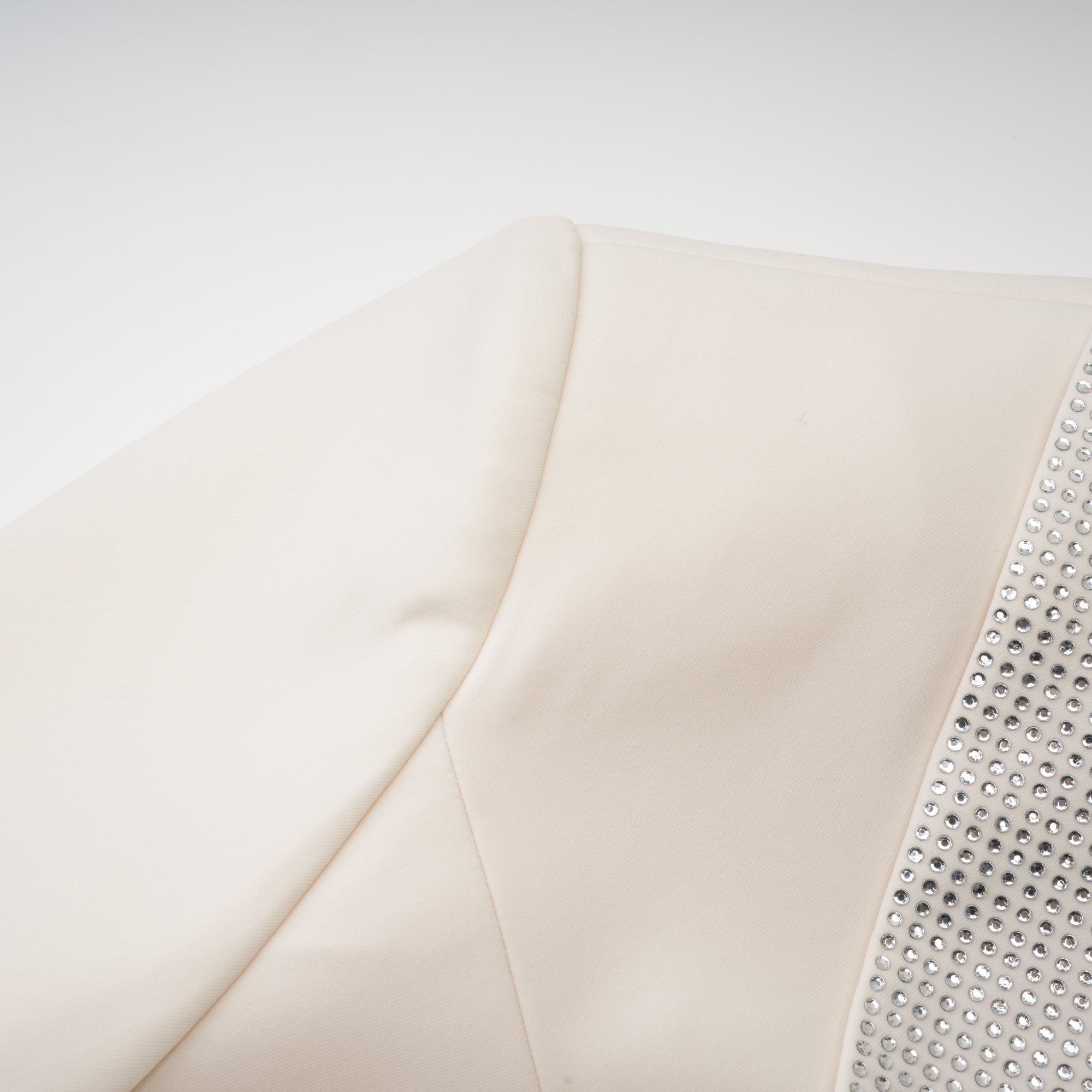 CRYSTAL-EMBELLISHED TAILORED DRESS COAT FOR EVENTS