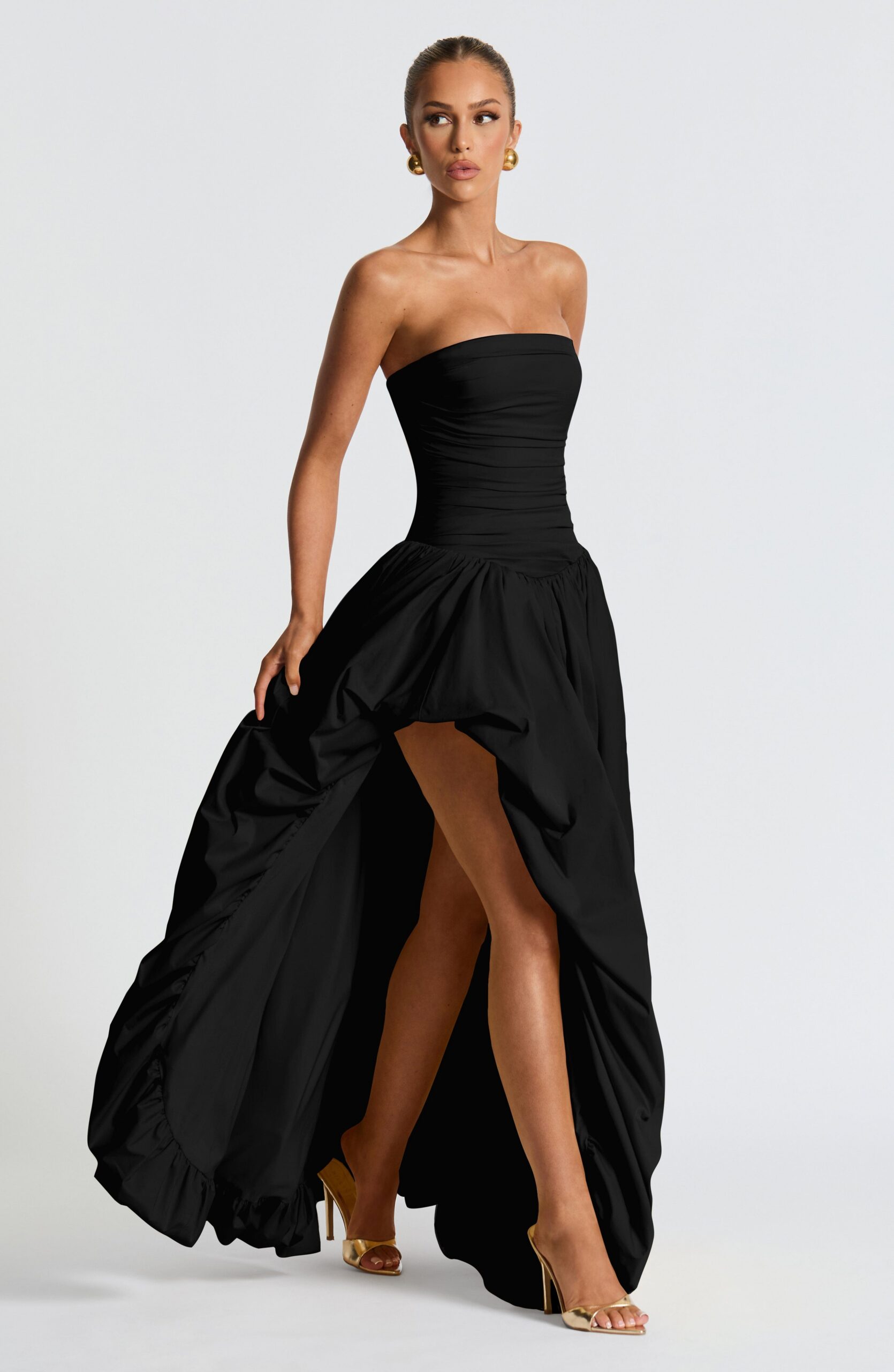 JILLIAN BLACK MAXI DRESS - ELEGANT EVENING