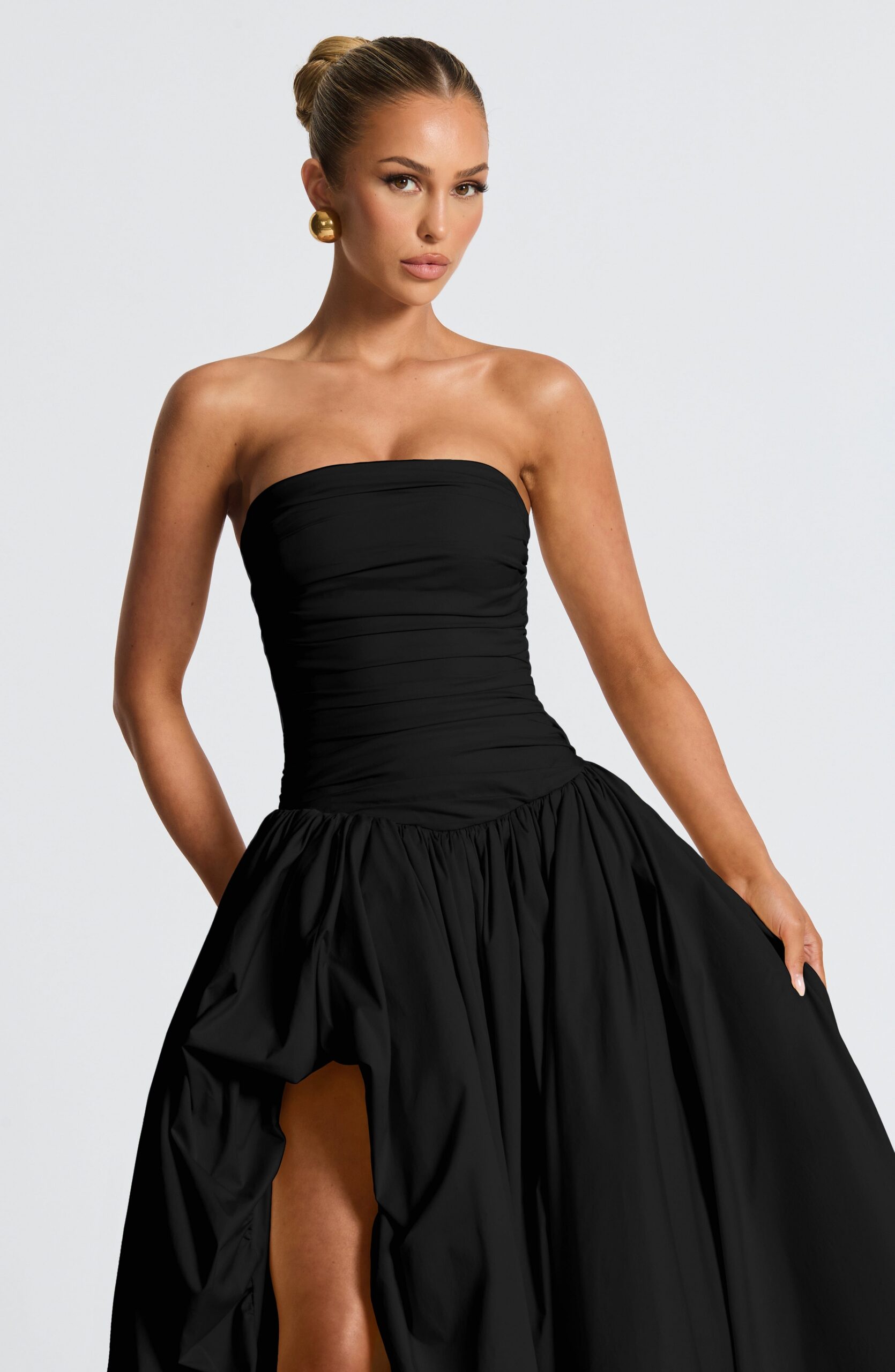 JILLIAN BLACK MAXI DRESS - ELEGANT EVENING