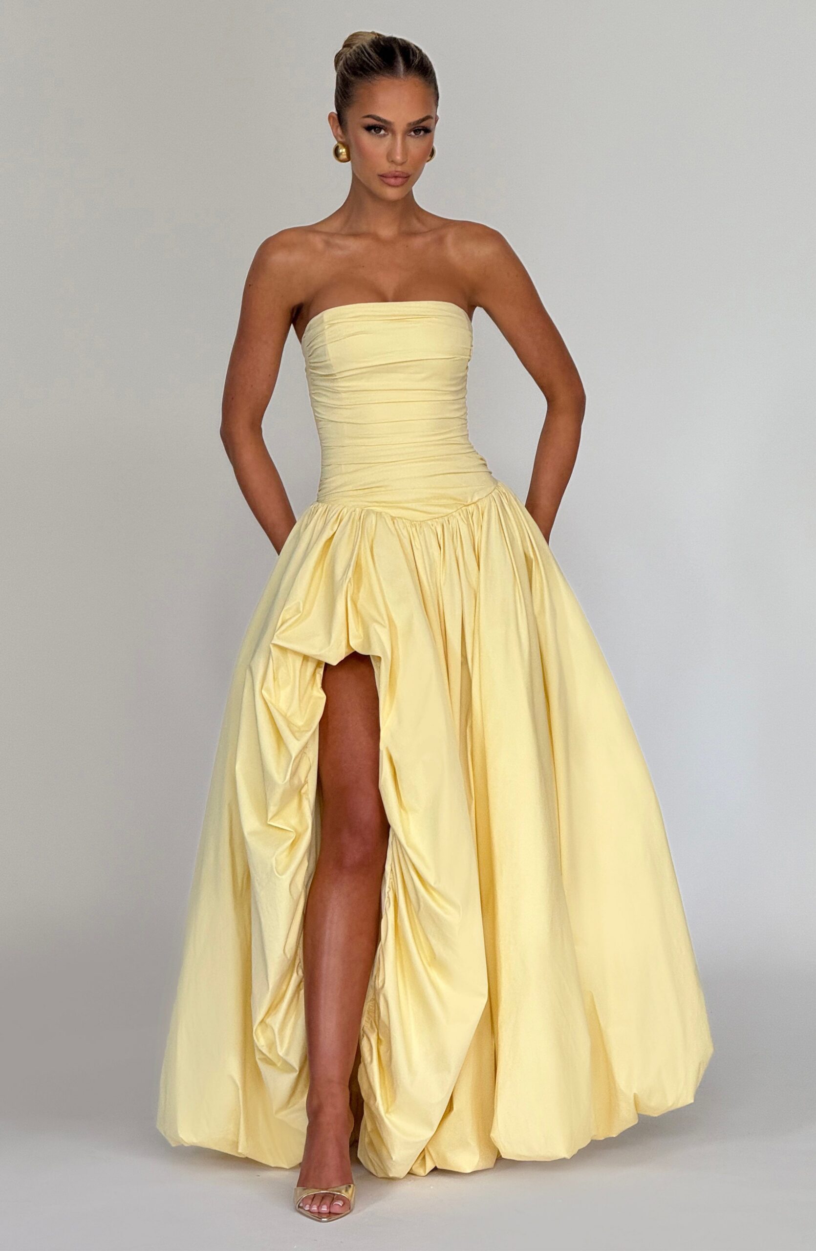 JILLIAN LEMON MAXI DRESS - WEDDING GUEST