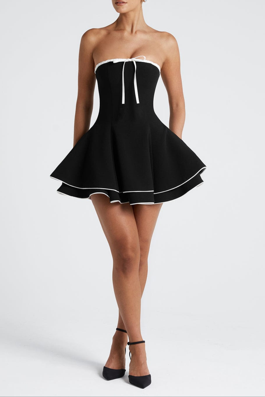 juno-mini-dress-black-white-dress-babyboo-fashion-1129969043 JUNO MINI DRESS BLACK WHITE PARTY SLEEK