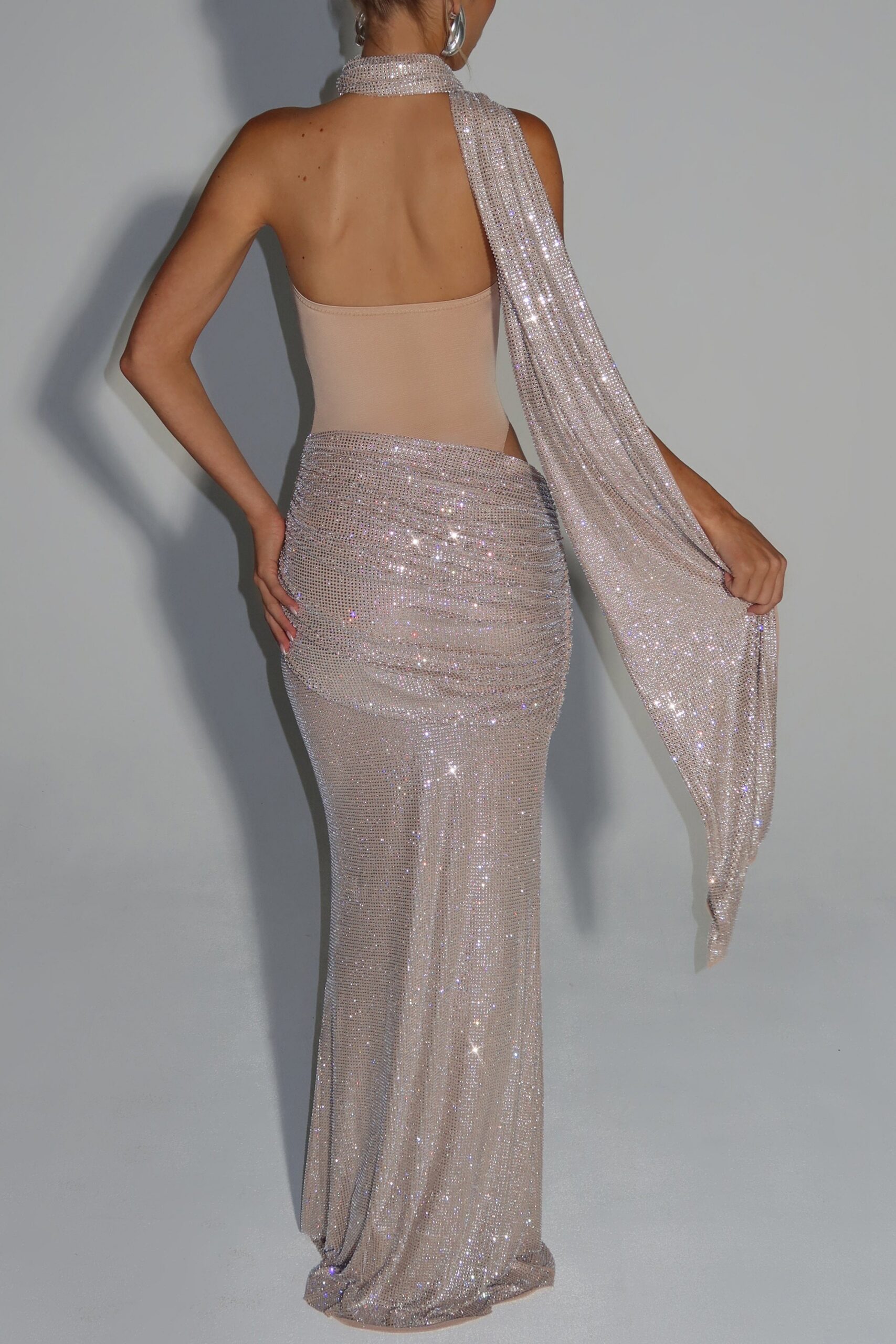 NUDE BEVERLY MAXI DRESS, ELEGANT OCCASION STYLE