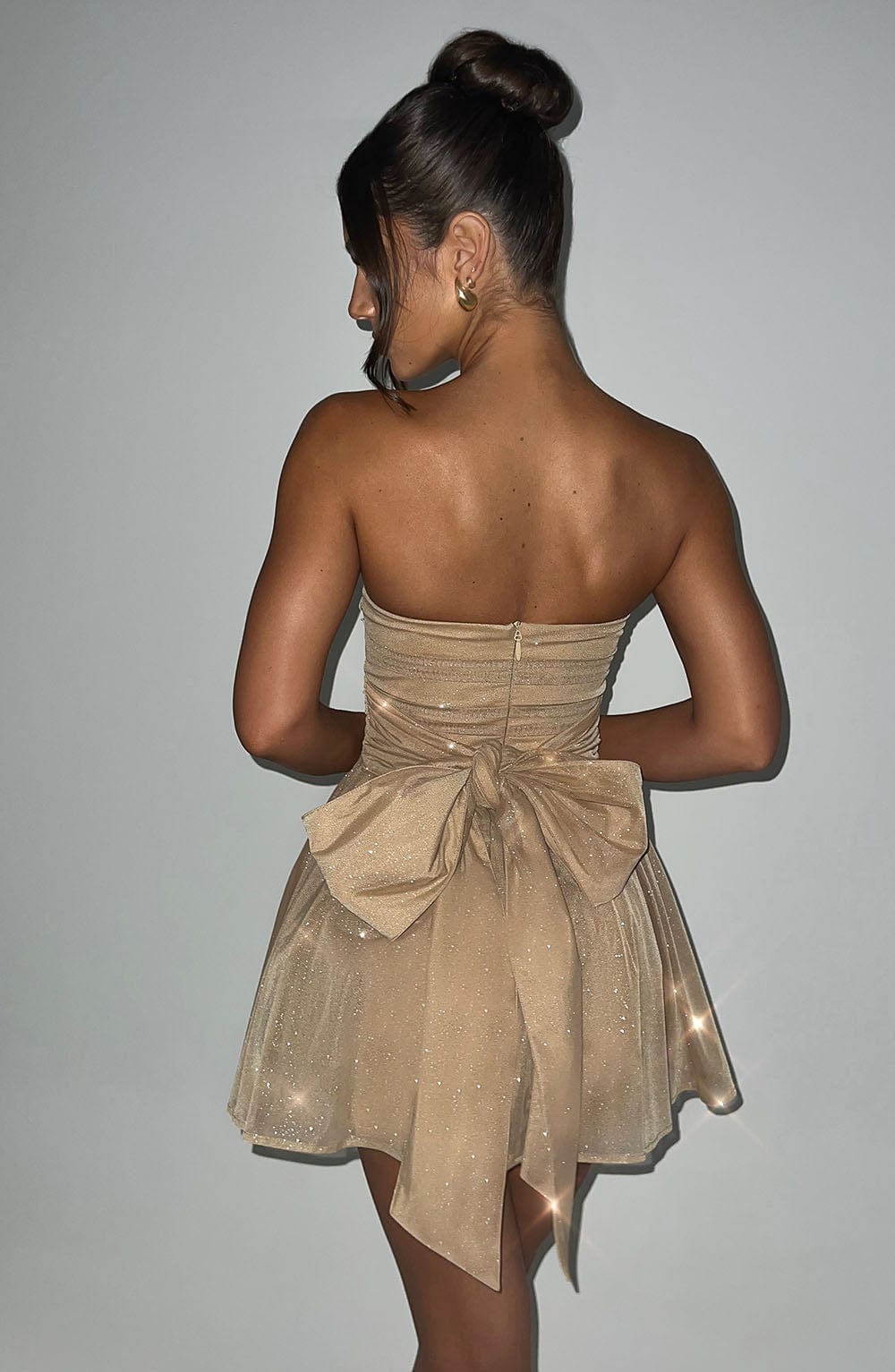 KATRINA GOLD SPARKLE MINI DRESS – PARTY GLAM