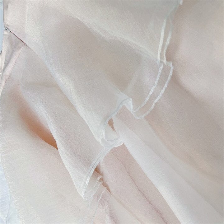 SUSPENDER BOW STRAPLESS WHITE SEERSUCKER DRESS