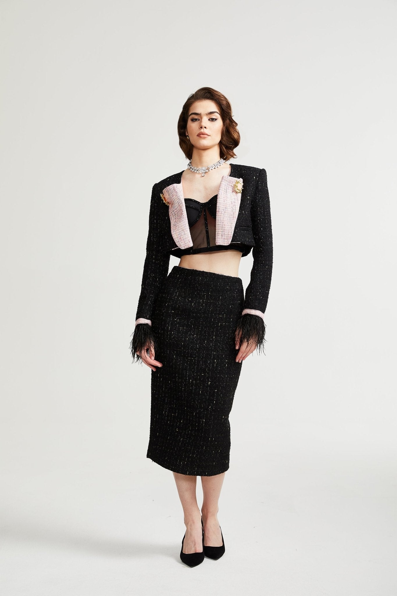 LÉONIE TWO-PIECE SET - CASUAL WEDDING GUEST OUTFIT