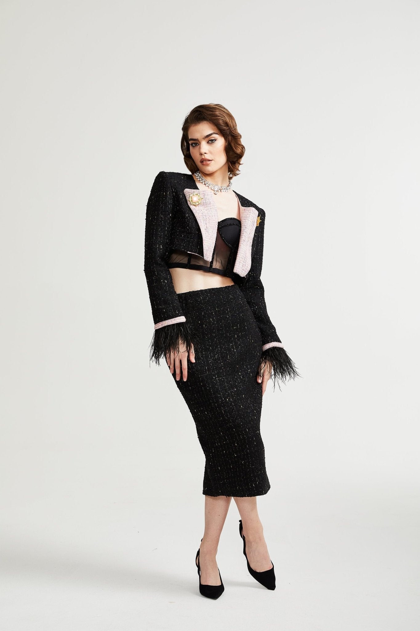 LÉONIE TWO-PIECE SET - CASUAL WEDDING GUEST OUTFIT