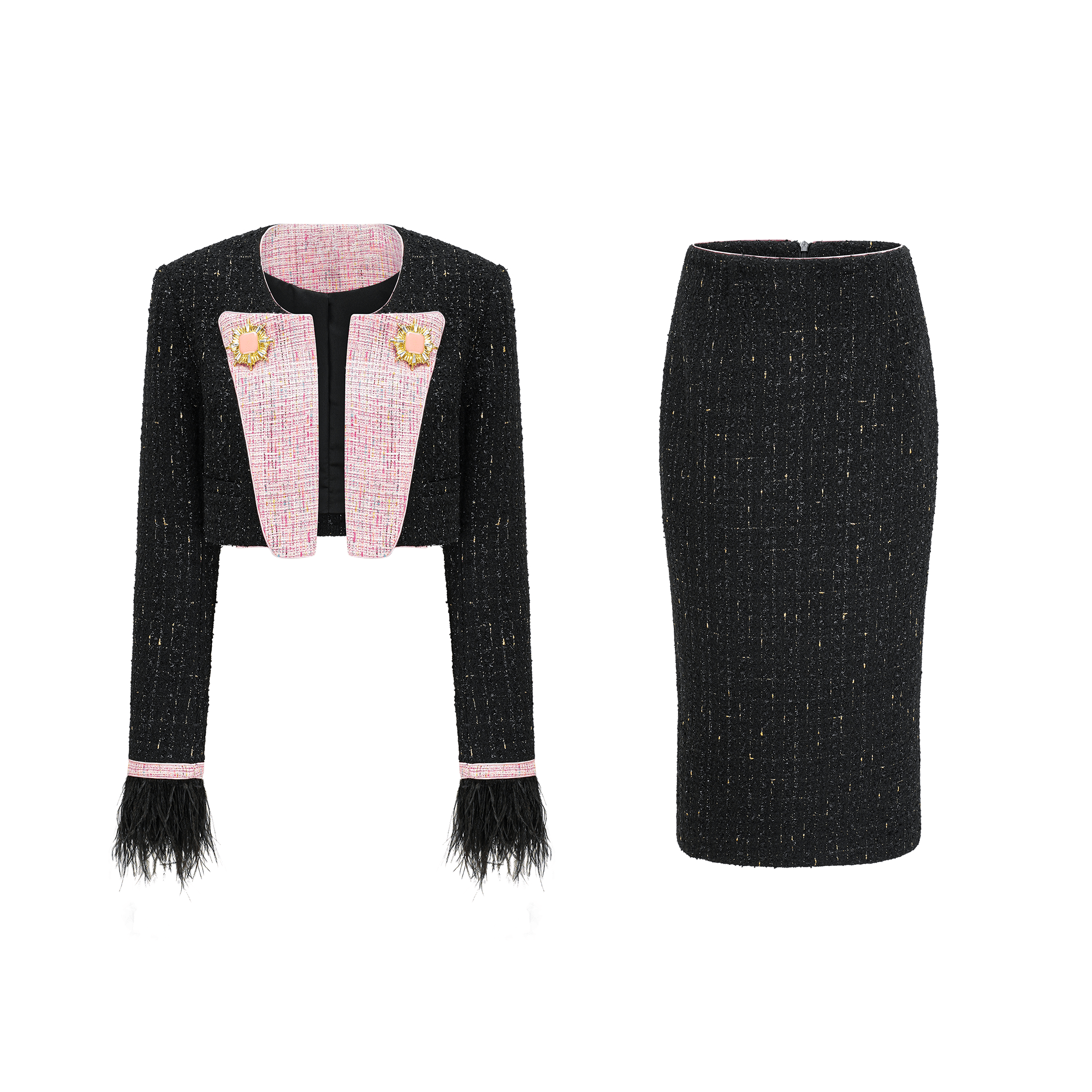 LÉONIE TWO-PIECE SET - CASUAL WEDDING GUEST OUTFIT