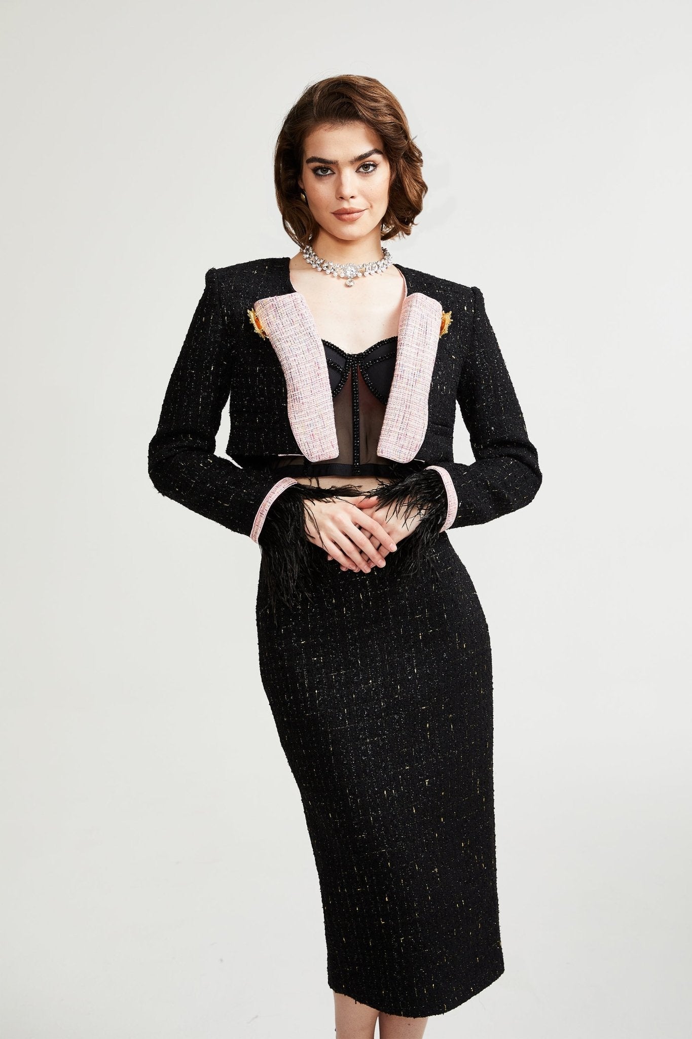 LÉONIE TWO-PIECE SET - CASUAL WEDDING GUEST OUTFIT