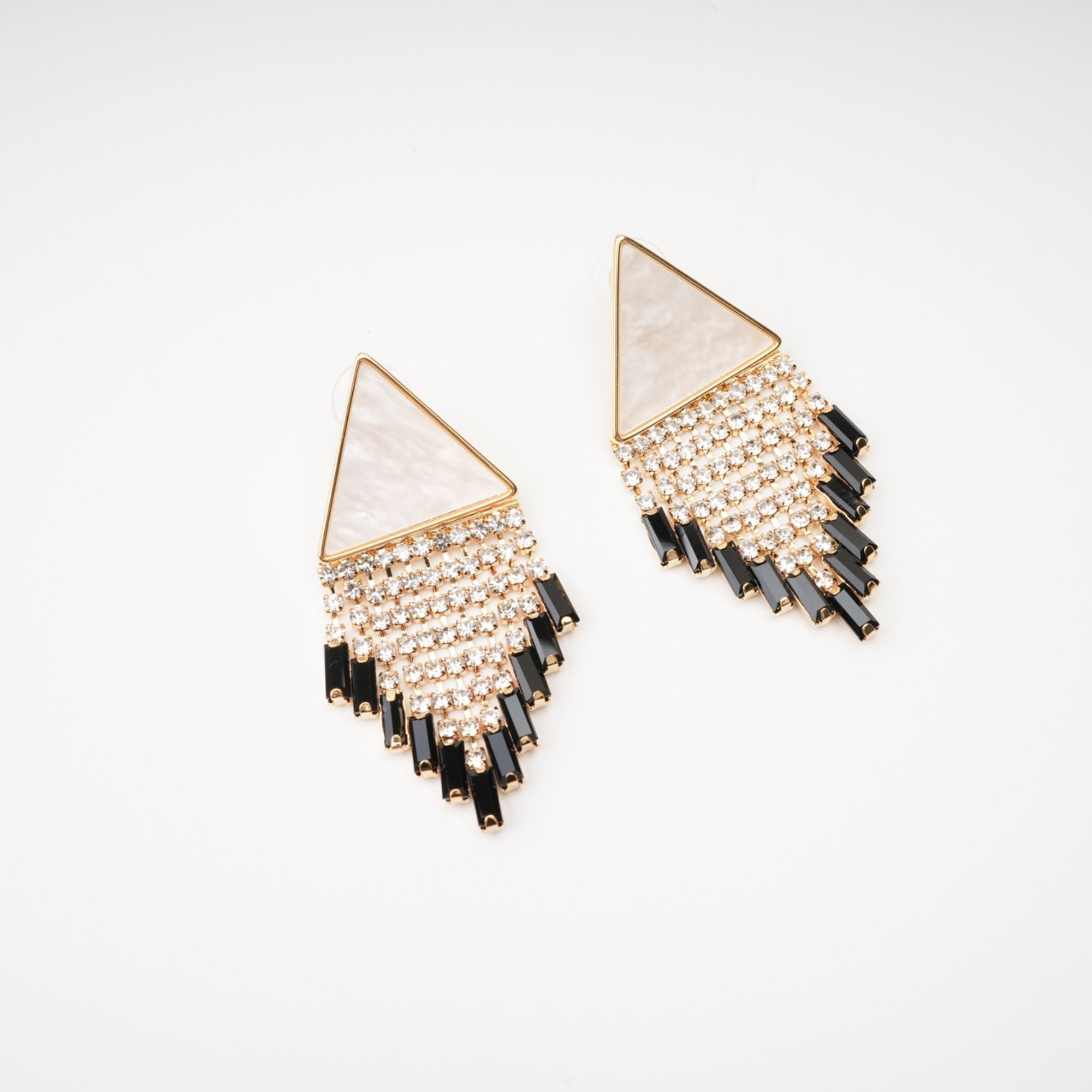 LISETTE TRIANGLE FRINGE EARRINGS FOR PARTIES
