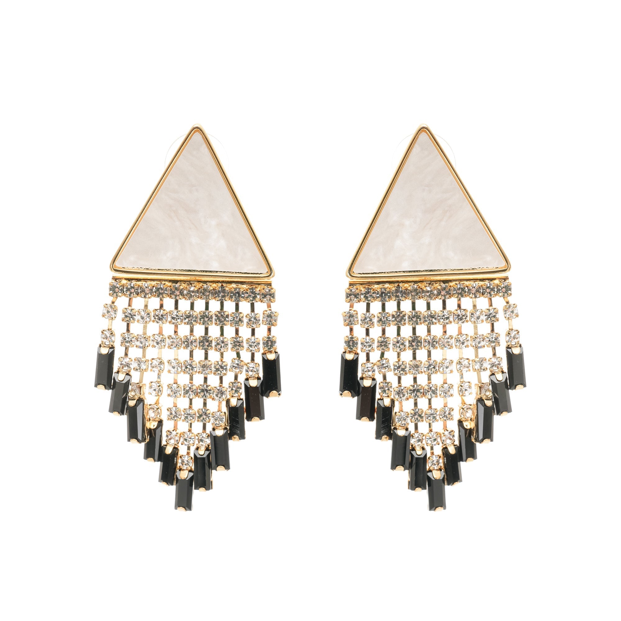 lisette-triangle-shape-fringed-earrings-626492 LISETTE TRIANGLE FRINGE EARRINGS FOR PARTIES
