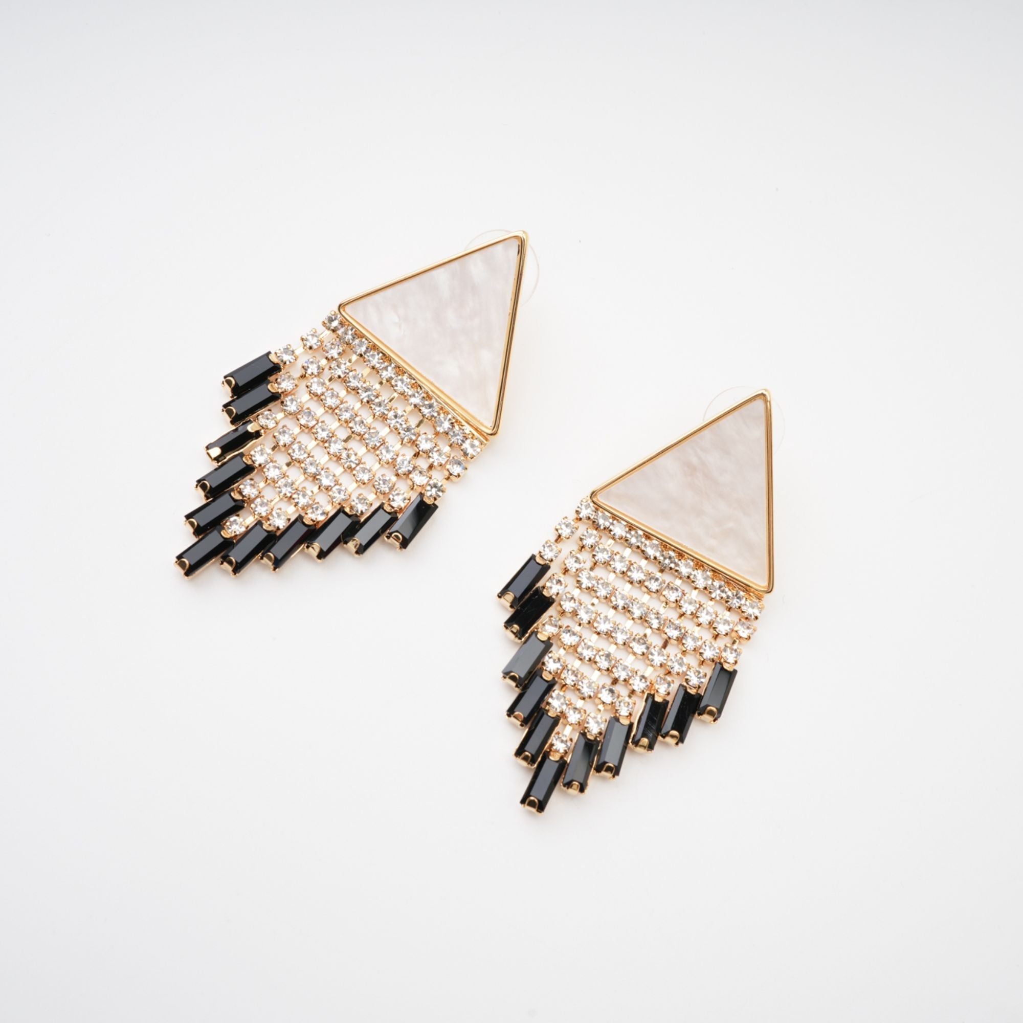 LISETTE TRIANGLE FRINGE EARRINGS FOR PARTIES