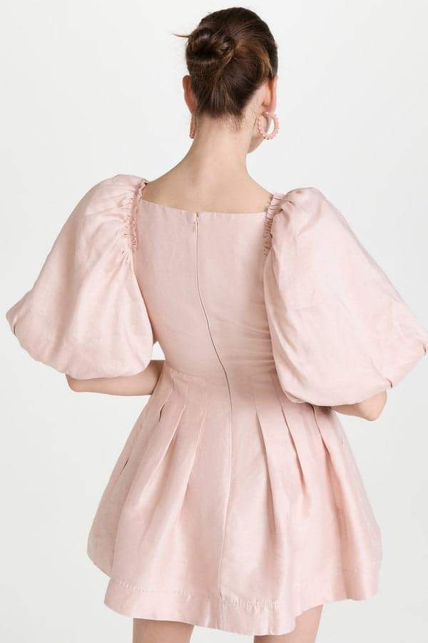 lydia-puff-sleeve-knot-mini-dress-sd00605072765-pink-s-sunfere-717898 LYDIA PUFF-SLEEVE KNOT MINI DRESS FOR PARTY