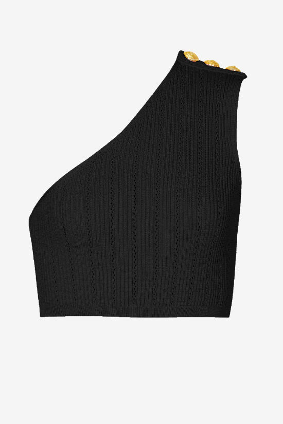 LYNN ONE SHOULDER KNIT SET - BLACK PARTY BODYCON