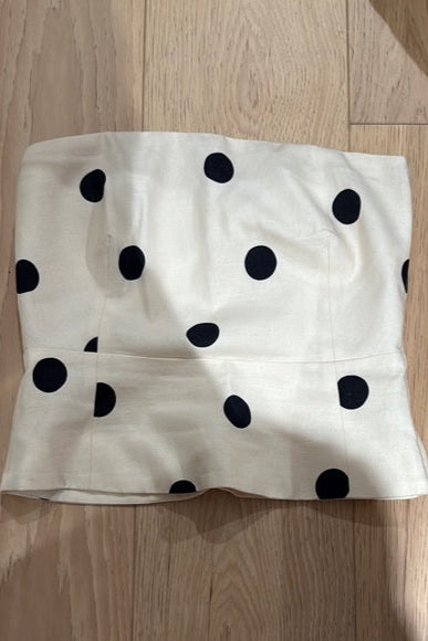 POLKA DOT STRAPLESS TUBE CROP TOP FOR PARTY