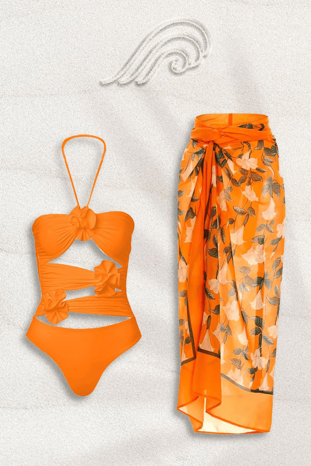 MADELINE EMBROIDERED FLORAL SWIM SET FOR VACATION