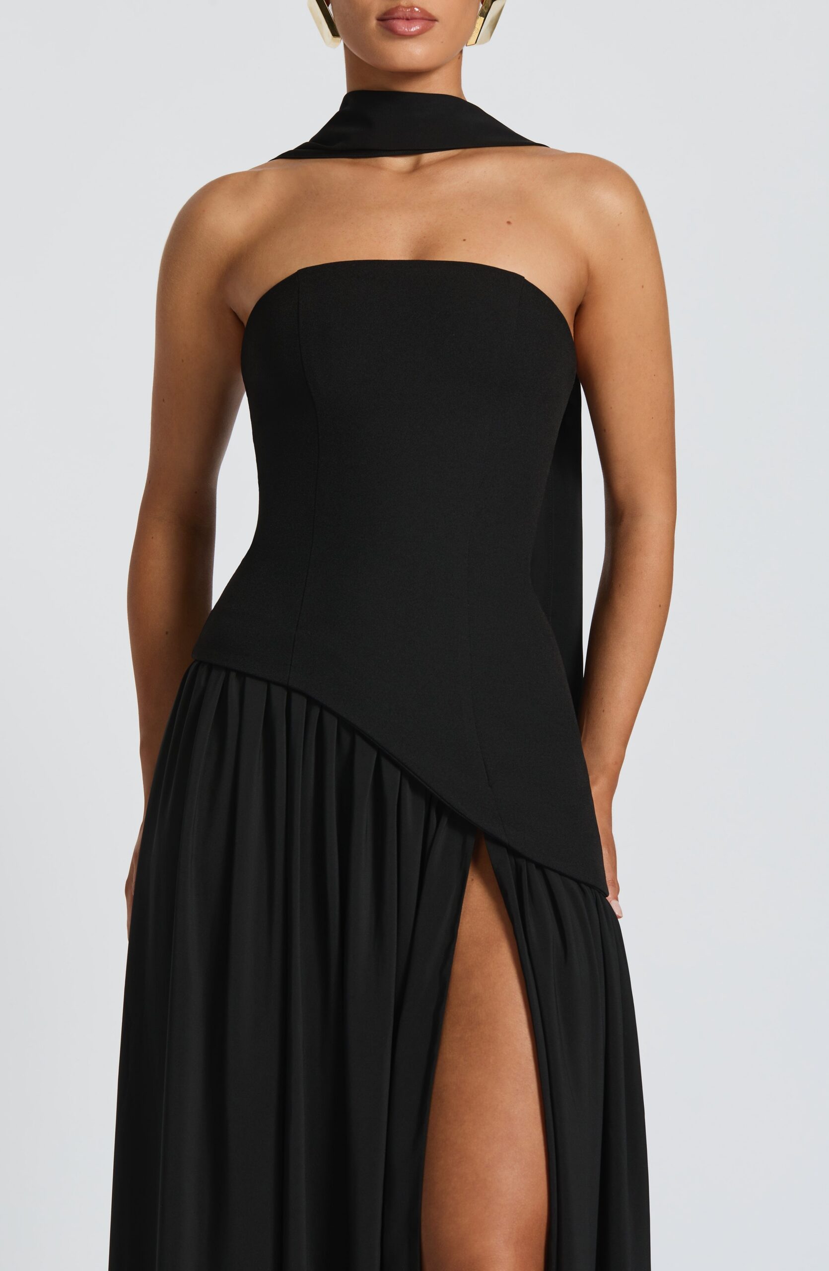 MALIYAH BLACK MAXI DRESS FOR EVENING